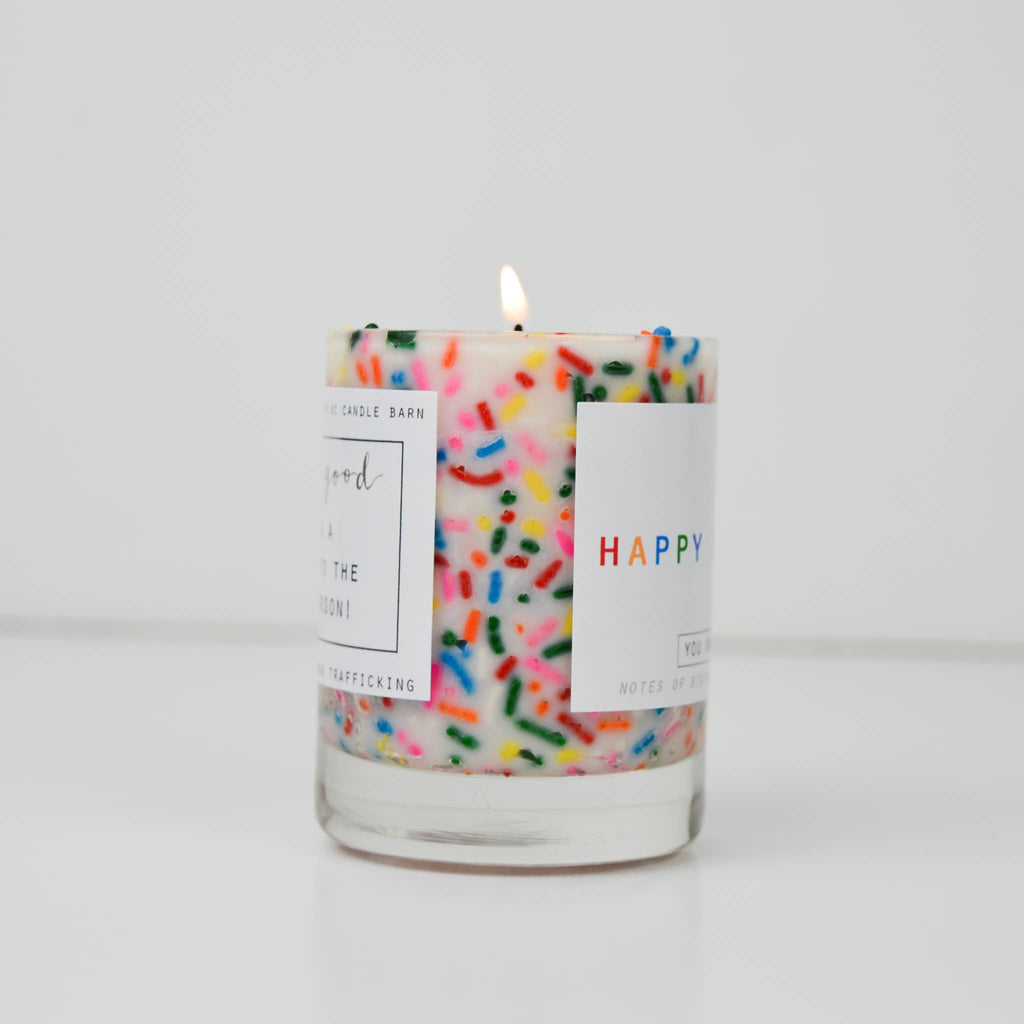 Mini Happy Birthday Candle