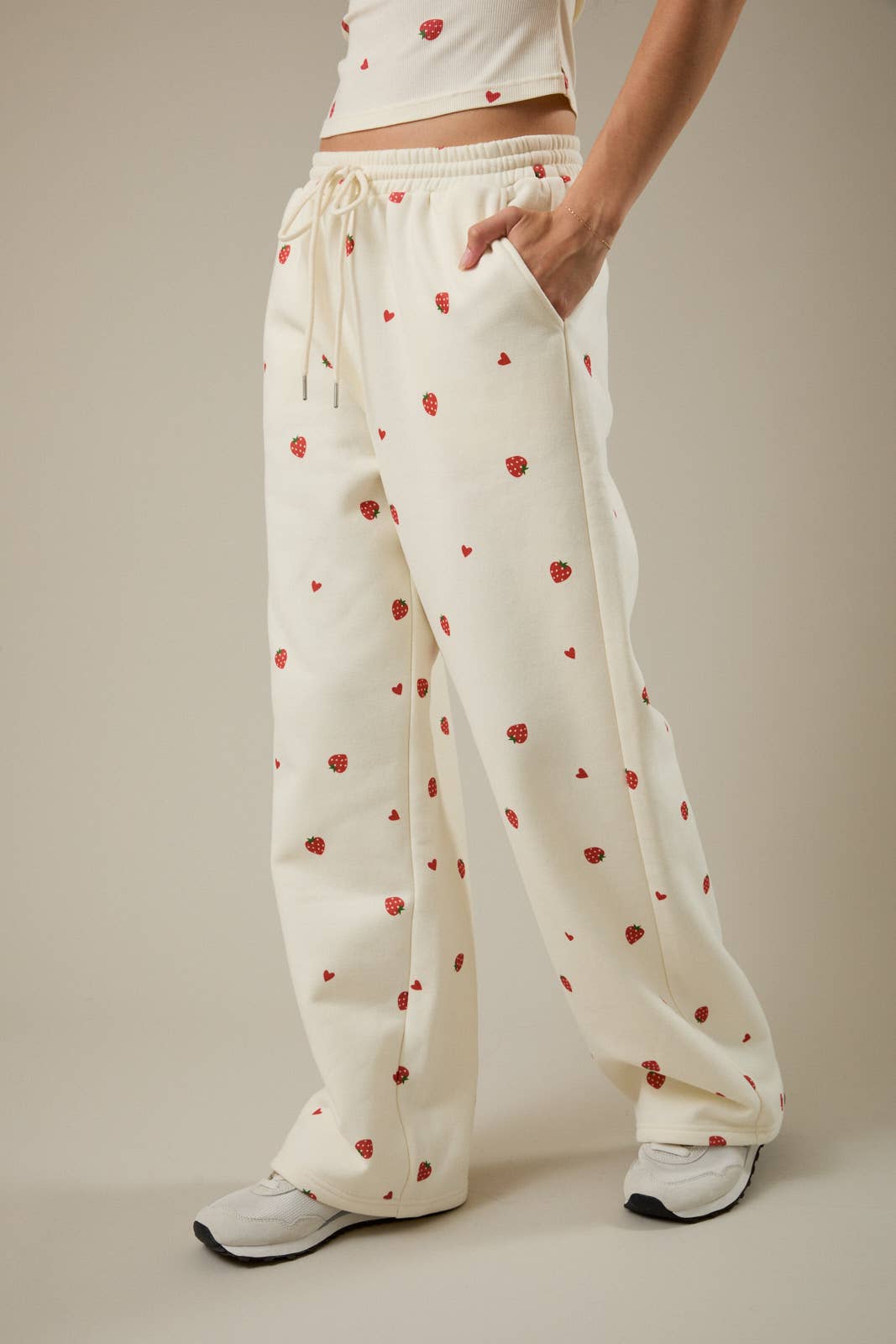 Strawberry Print Sweatpants