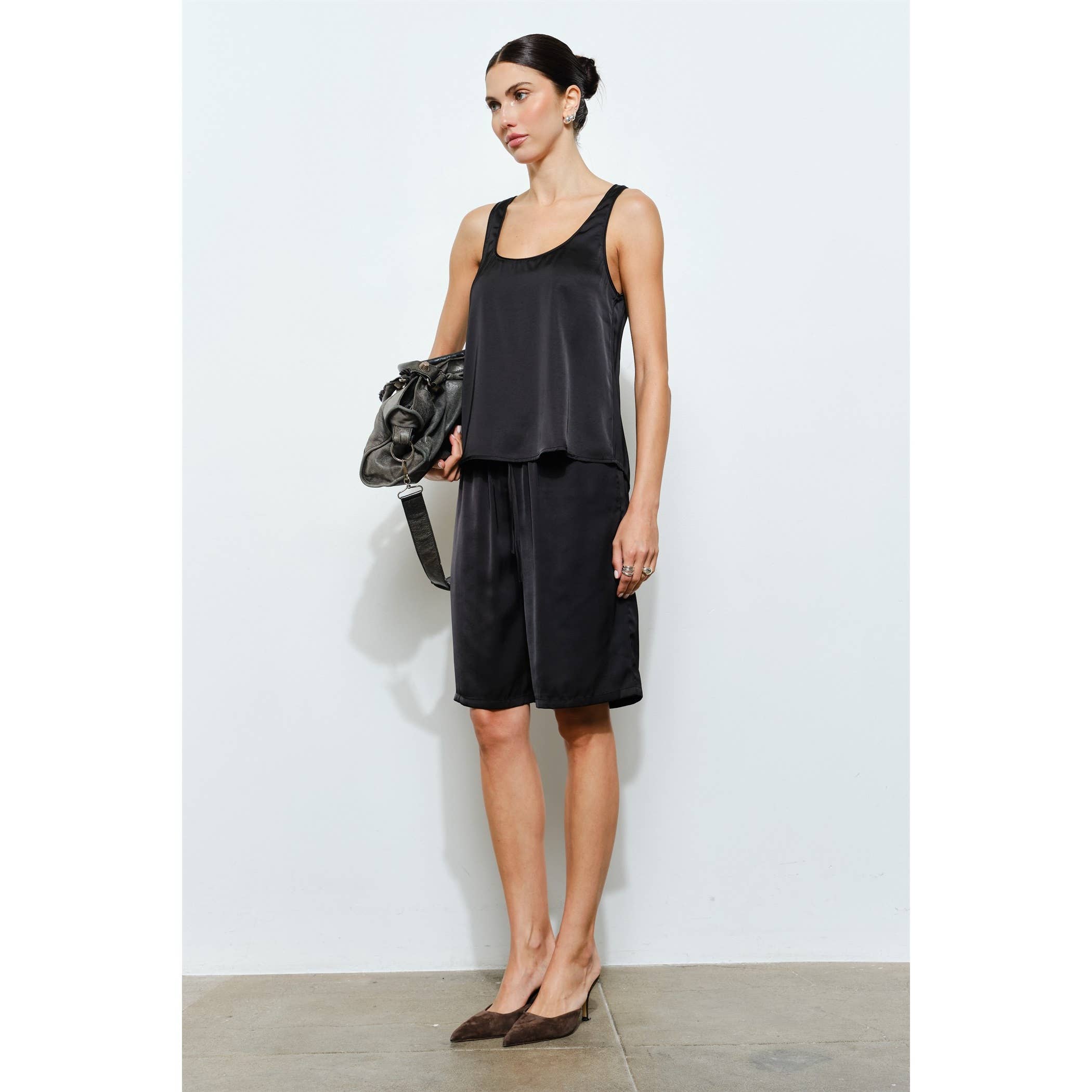 Cordova Satin Scoop Neck Tank
