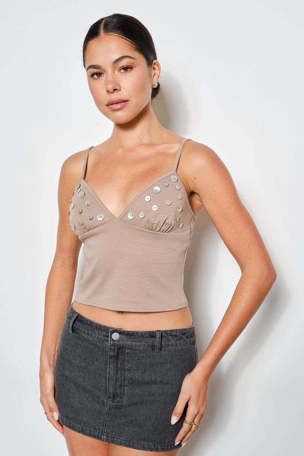 IDALIA BUTTON TOP
