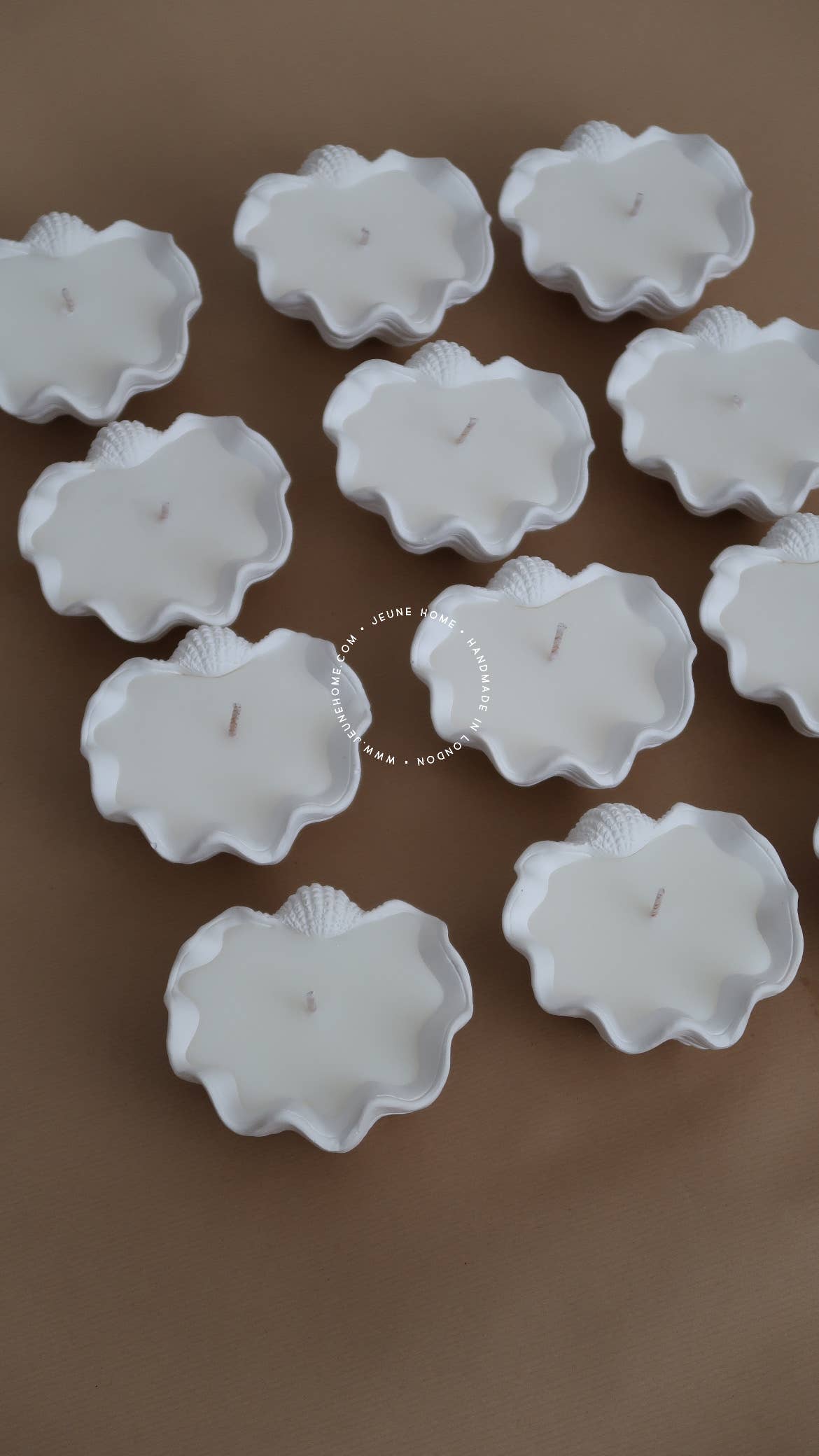 Mini clam shell - custom scented candle | Summer candle 