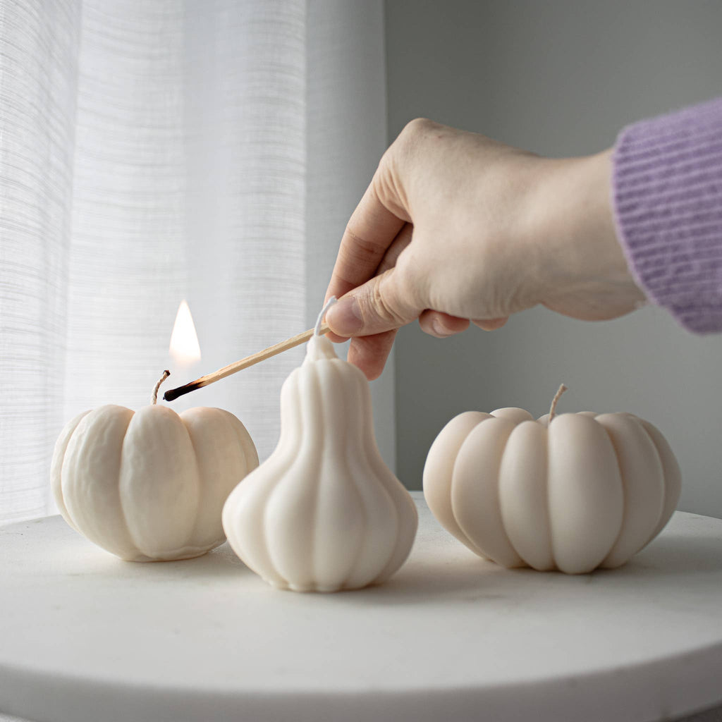 Pumpkin Shaped Soy Candle