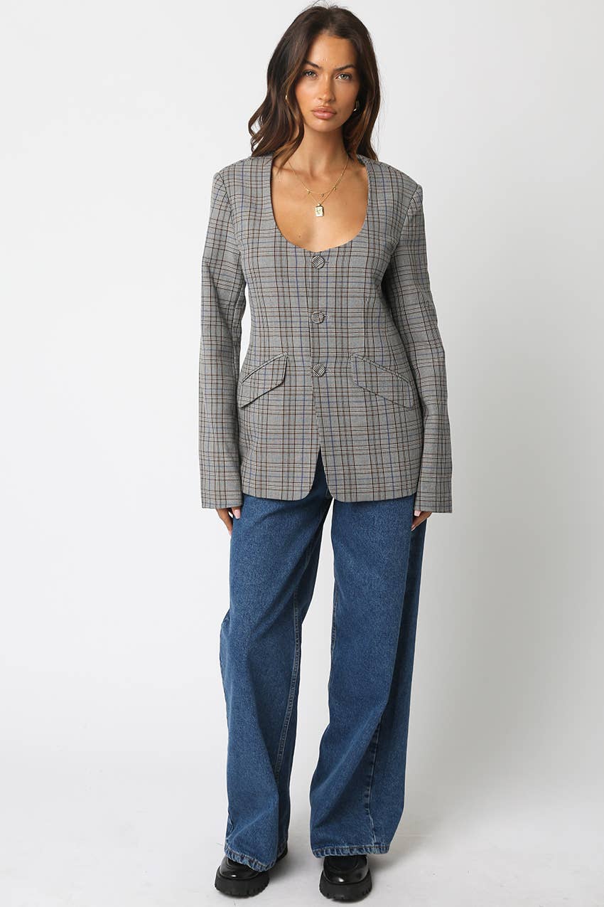 Mylie Gingham Jacket