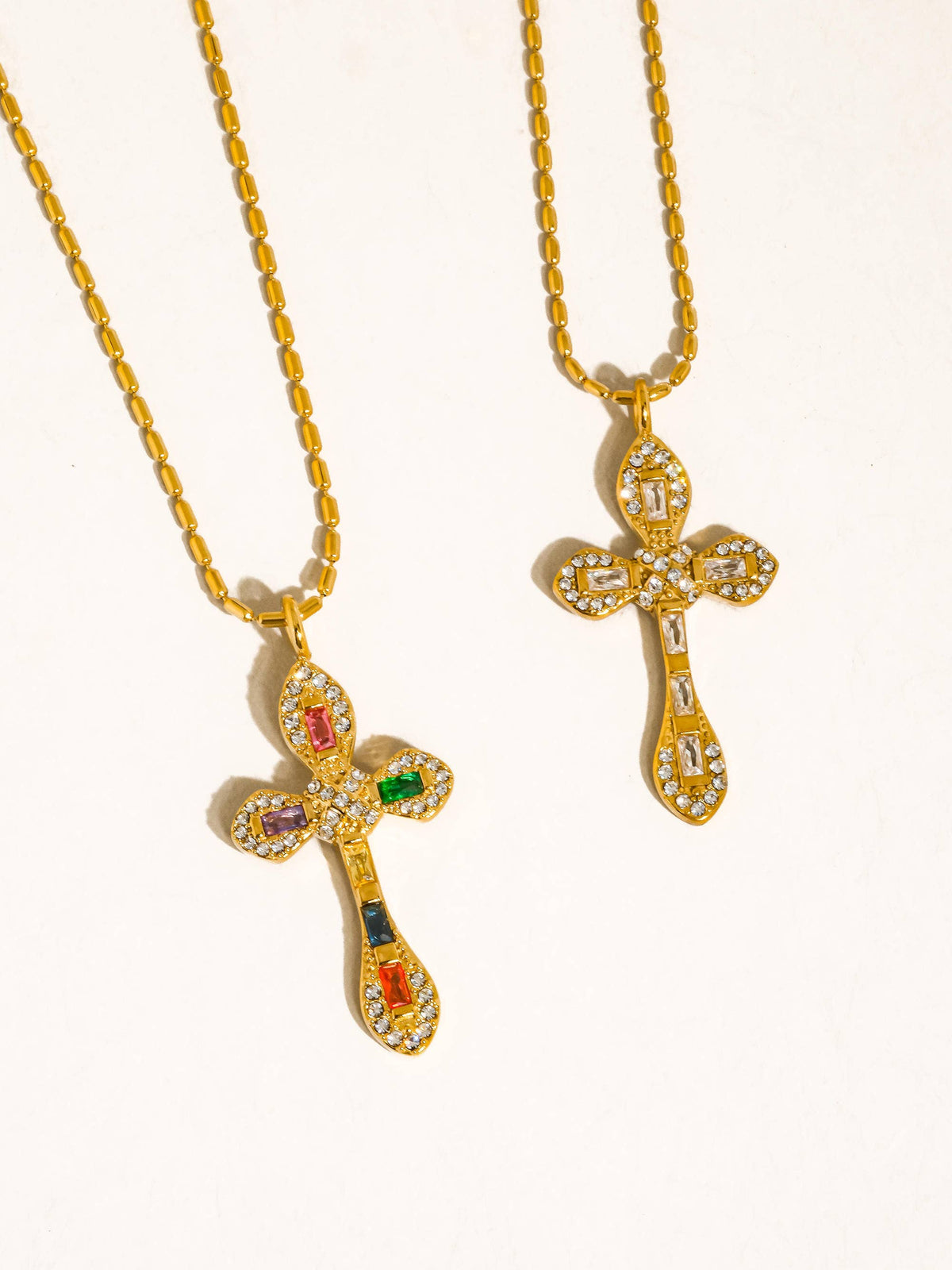 AXELLE CROSS NECKLACE