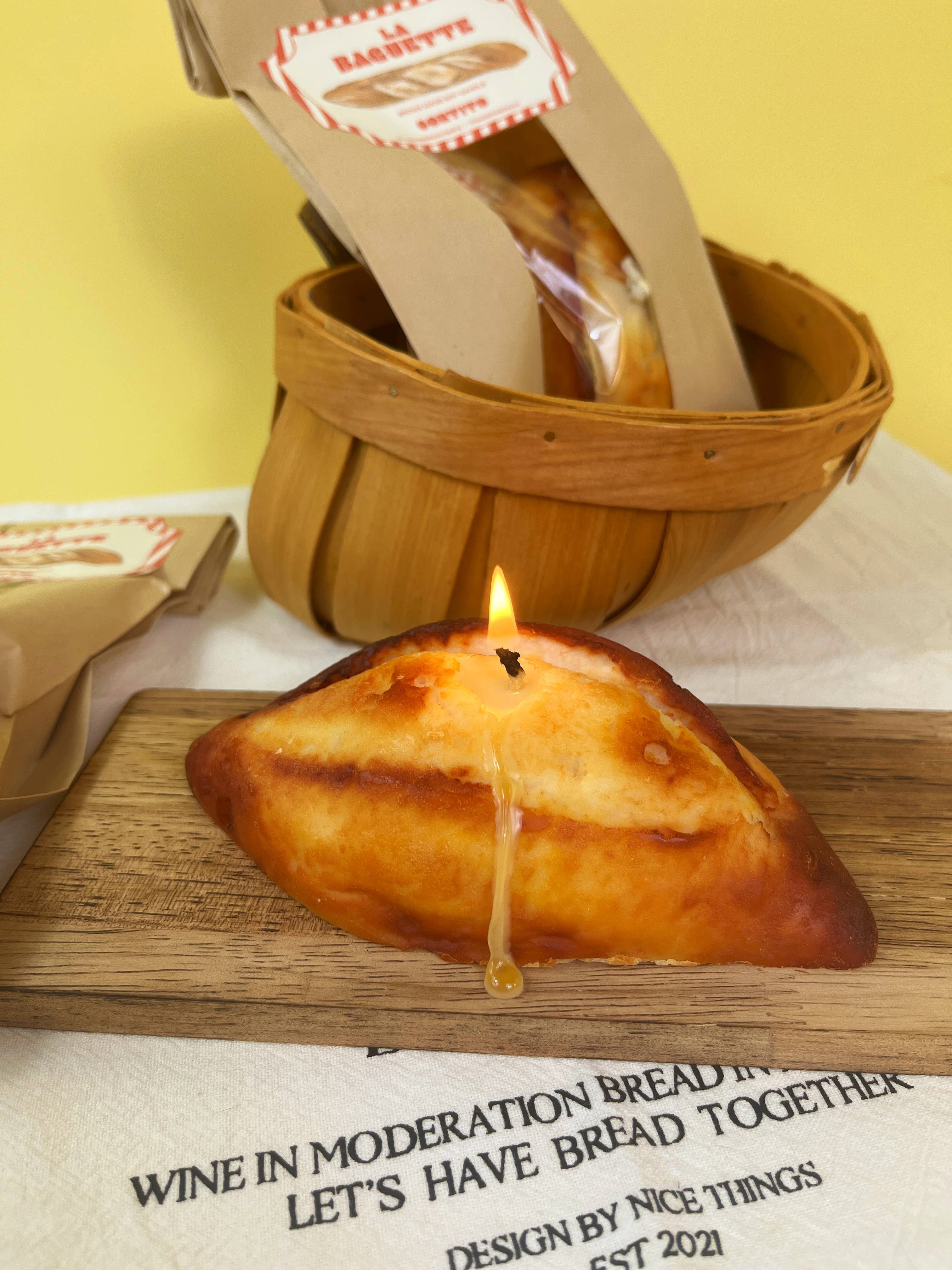 French Baguette Candle