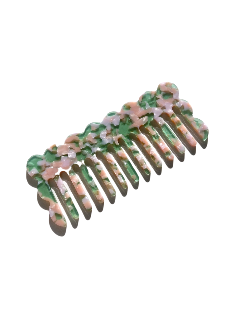Wavy Acetate Detangling Wide Tooth Hair Comb