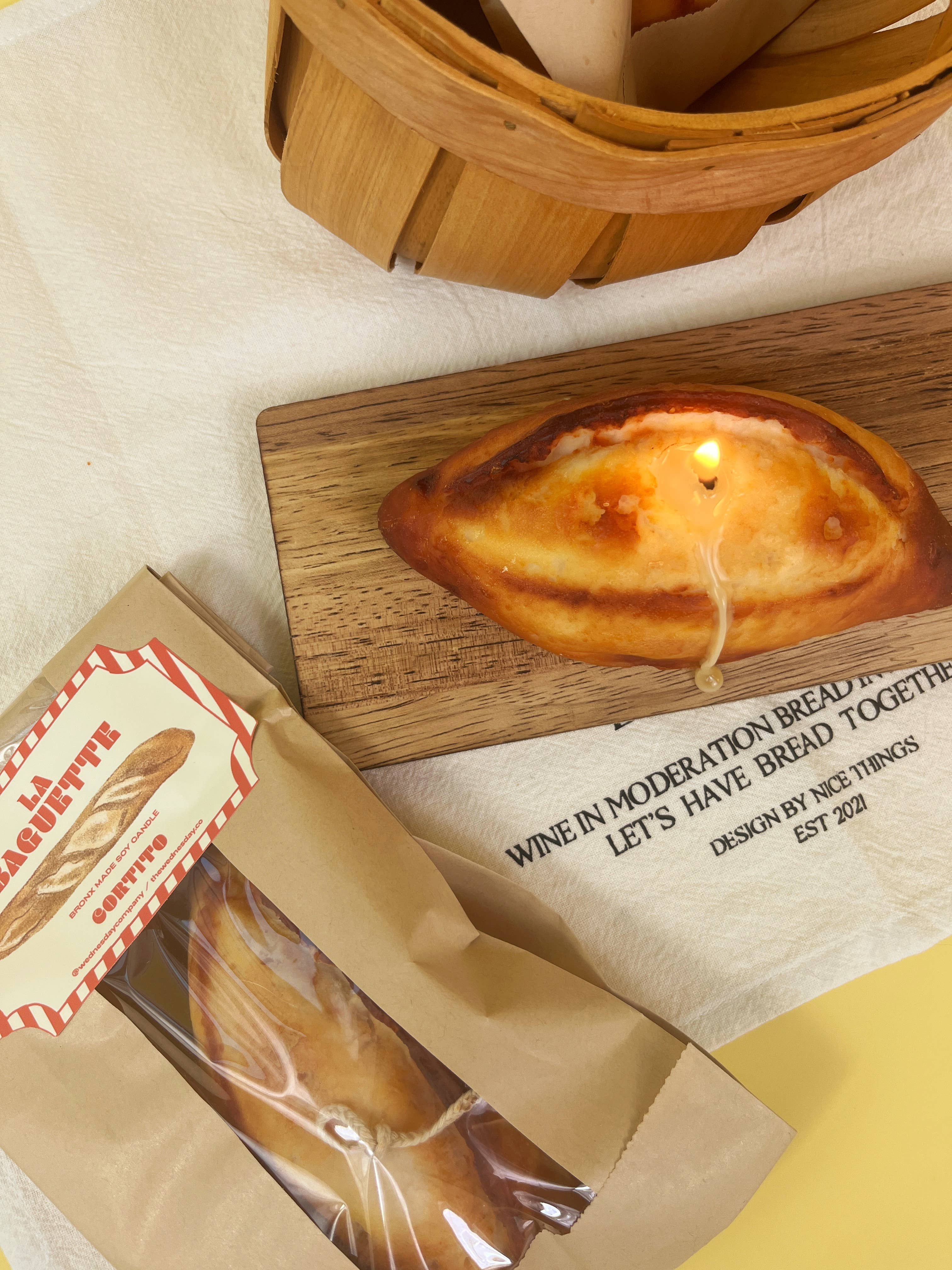 French Baguette Candle
