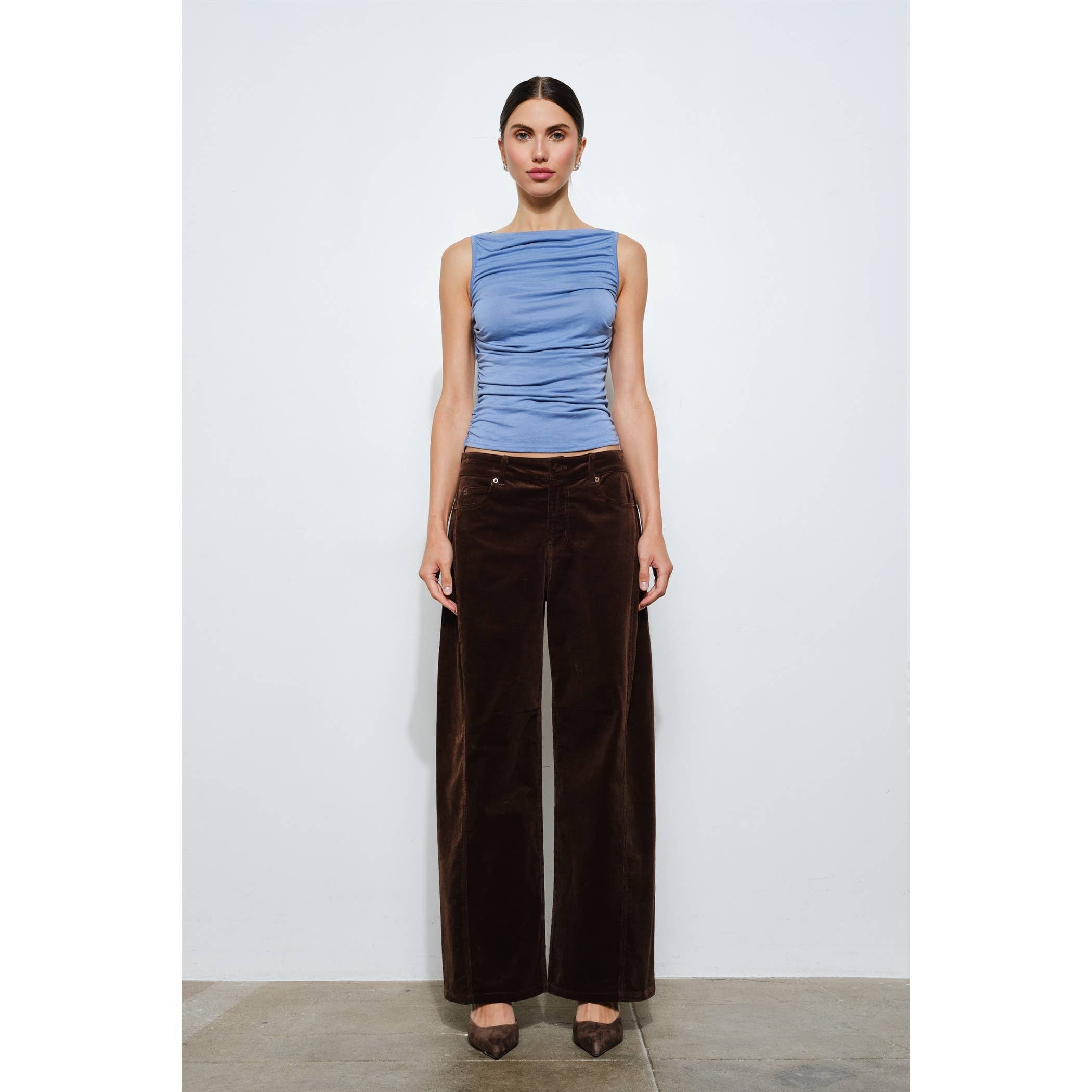 Catalina Draped Sleeveless Top