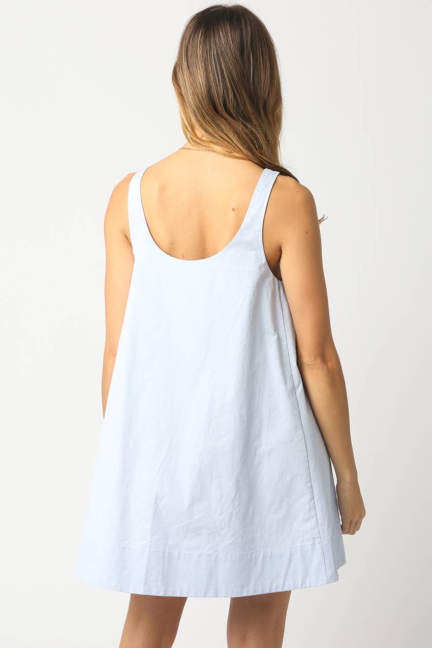 ARIEL SLEEVELESS SWING MINI DRESS