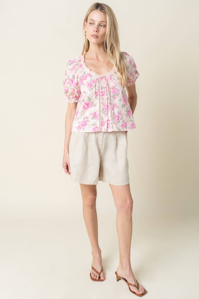 LAMI ESSENTIAL FLOW LINEN SHORTS