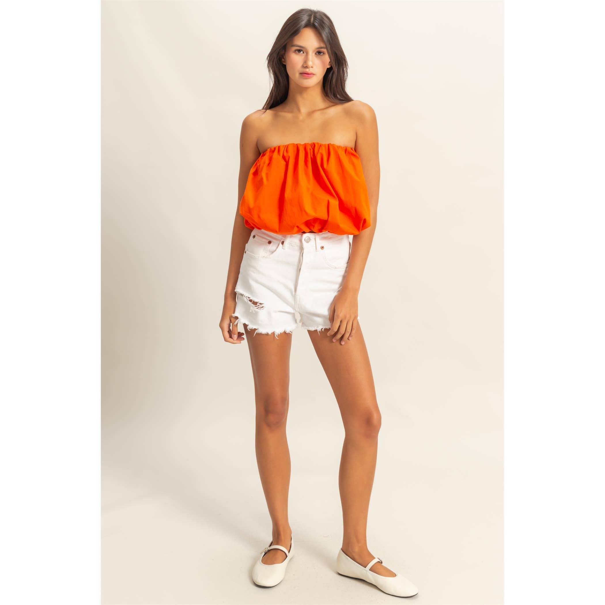 Strapless Bubble Top