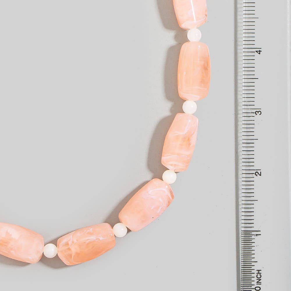 MARBLE BEADED NECKLACE
