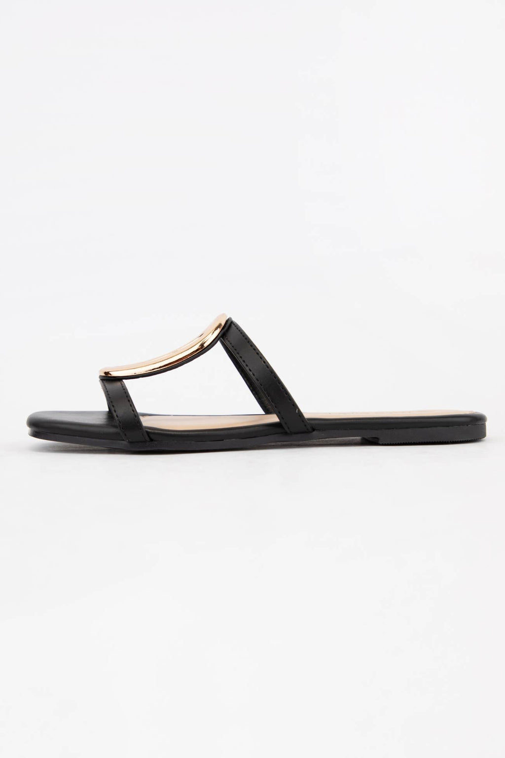BARSA-01 GOLDEN EMBELLISHMENT DOUBLE STRAP SANDAL