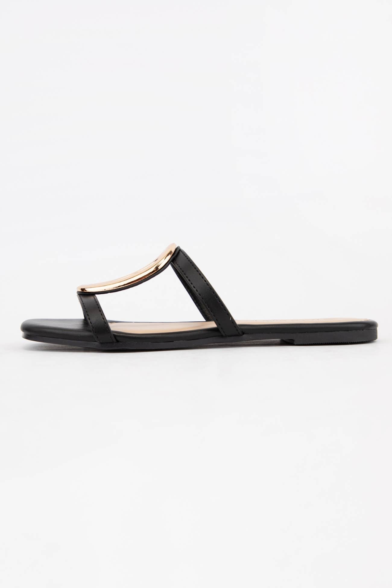 BARSA-01 GOLDEN EMBELLISHMENT DOUBLE STRAP SANDAL
