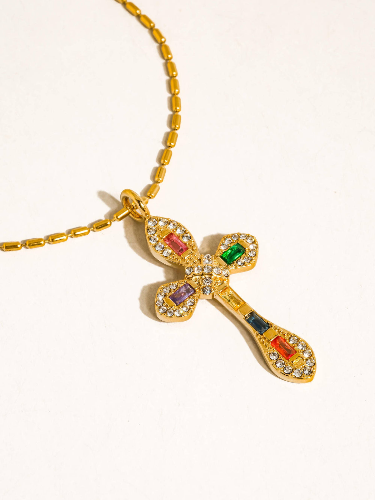 AXELLE CROSS NECKLACE