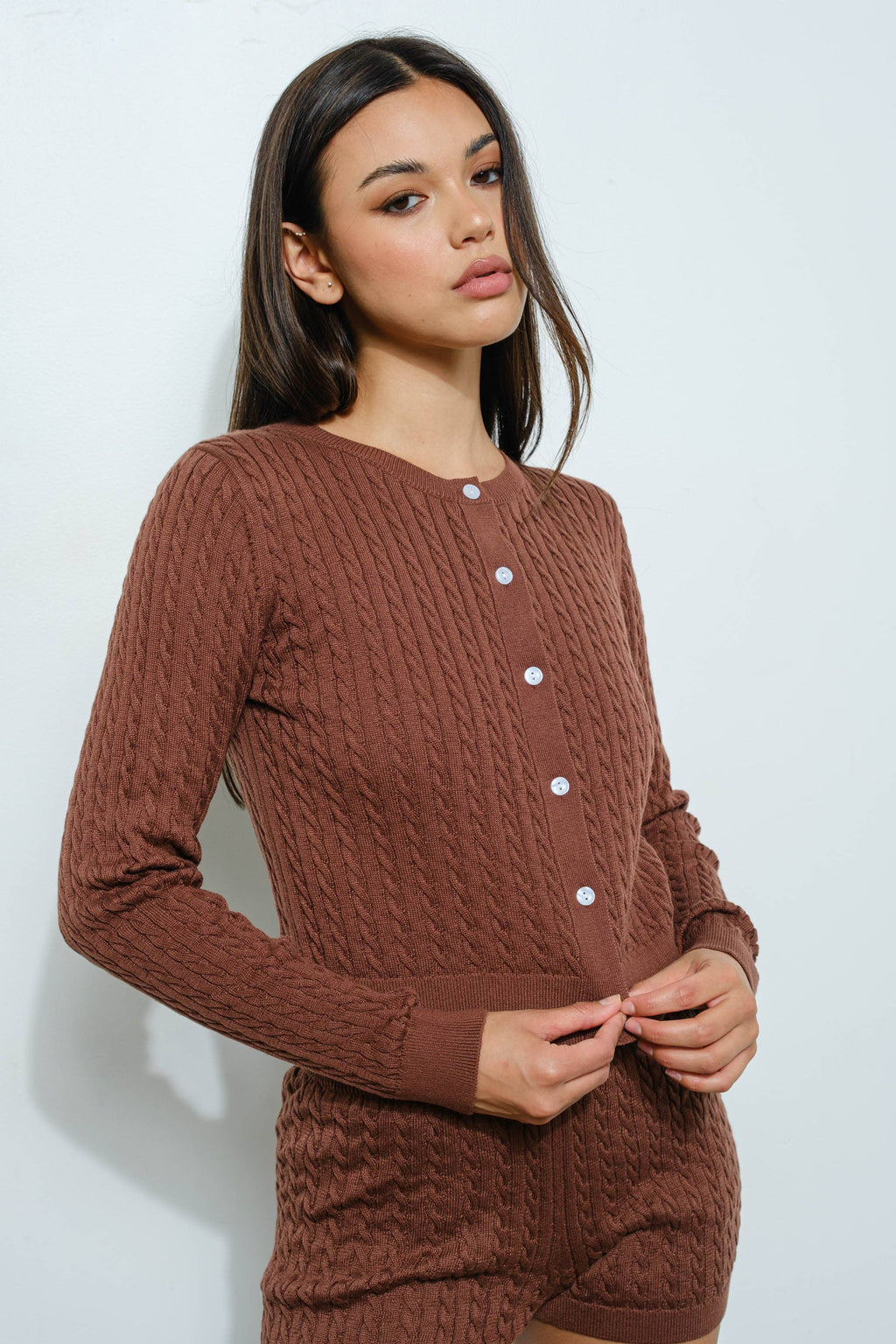 PHOEBE CABLE KNIT CARDIGAN – Cozy, Playful