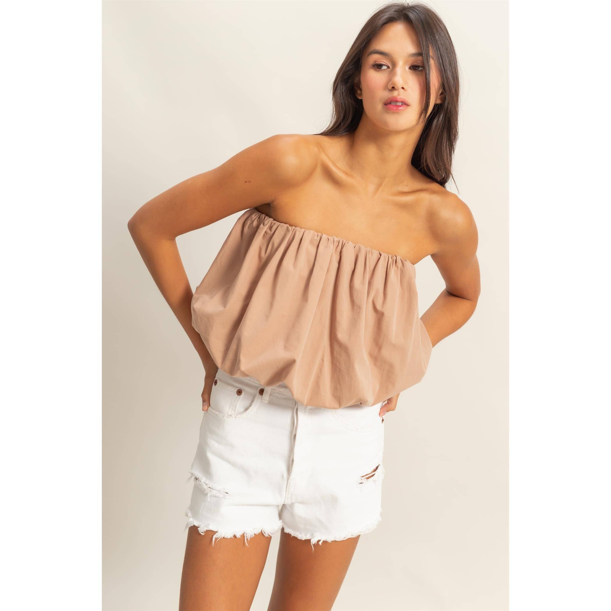 Strapless Bubble Top