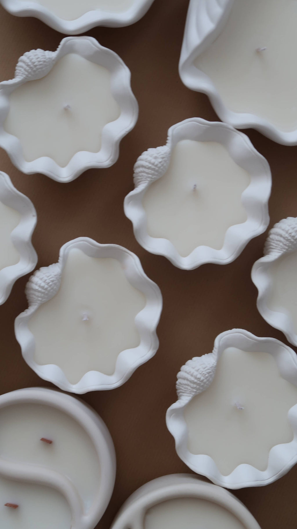 Mini clam shell - custom scented candle | Summer candle 