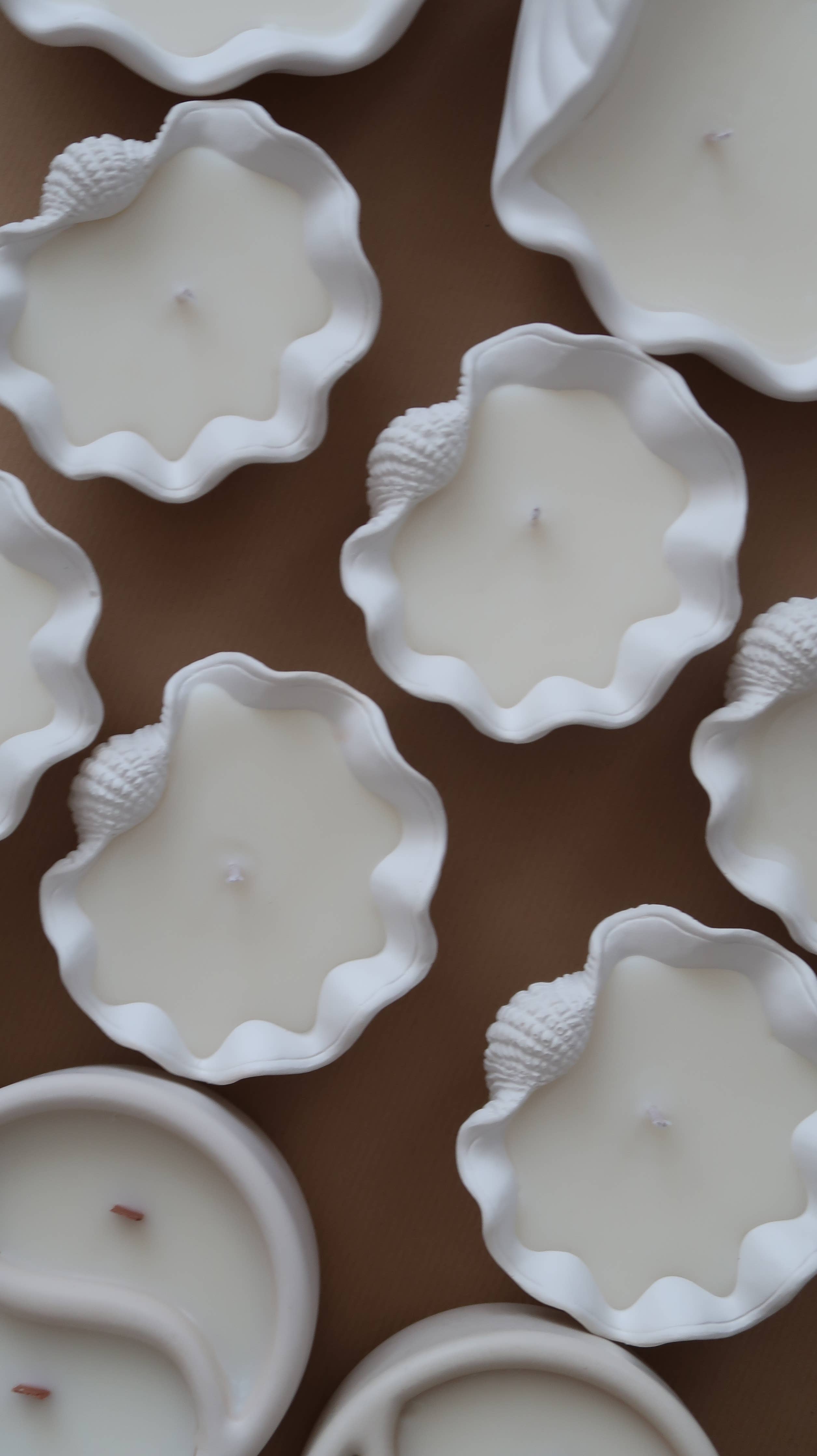 Mini clam shell - custom scented candle | Summer candle 