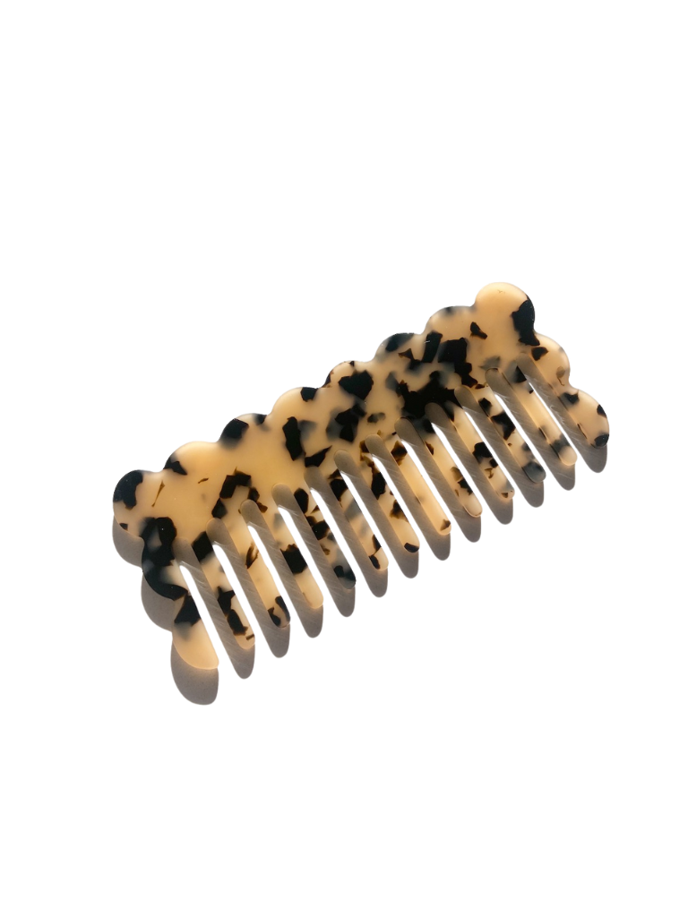 Wavy Acetate Detangling Wide Tooth Hair Comb