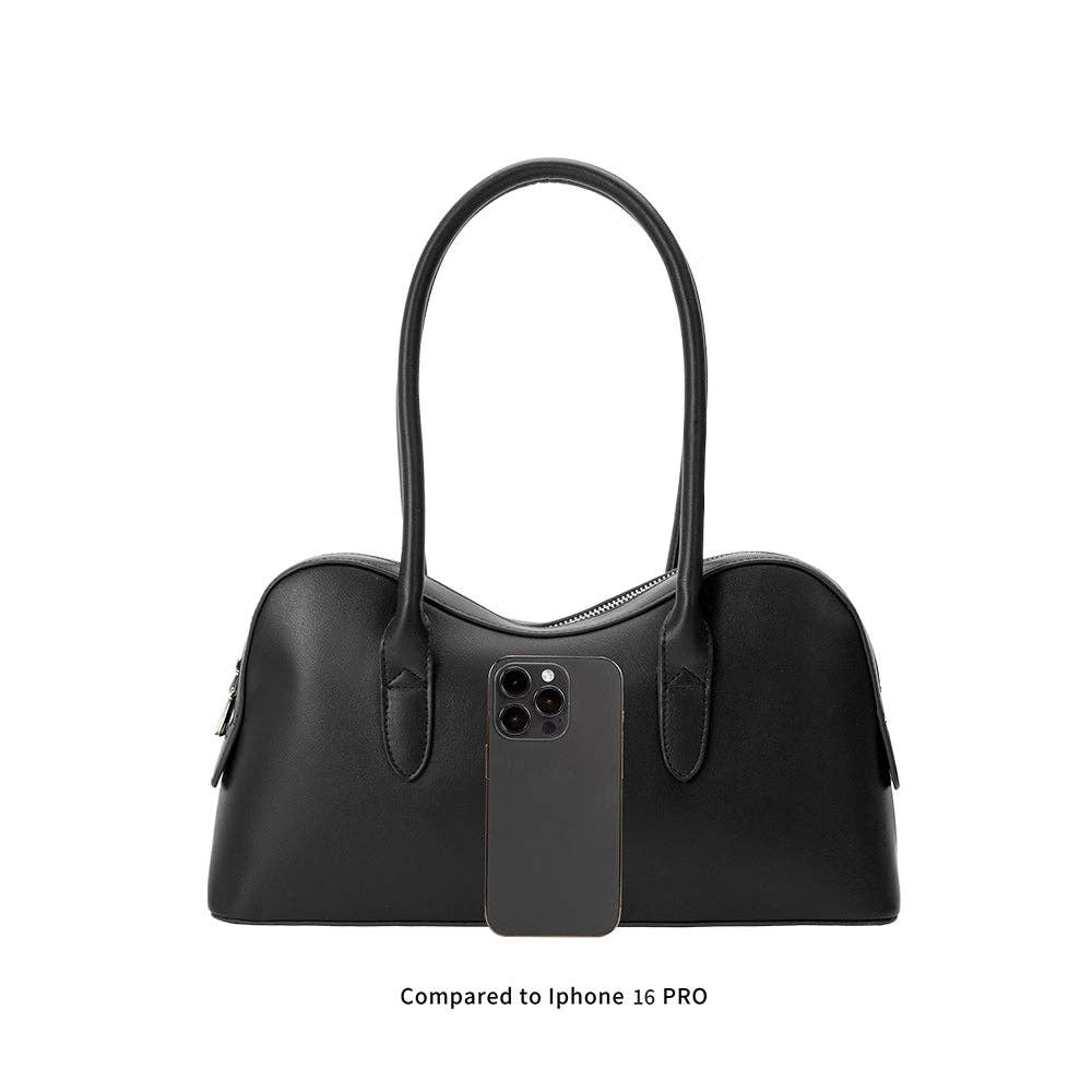 Tilda Burgundy Recycled Vegan Shoulder Bag