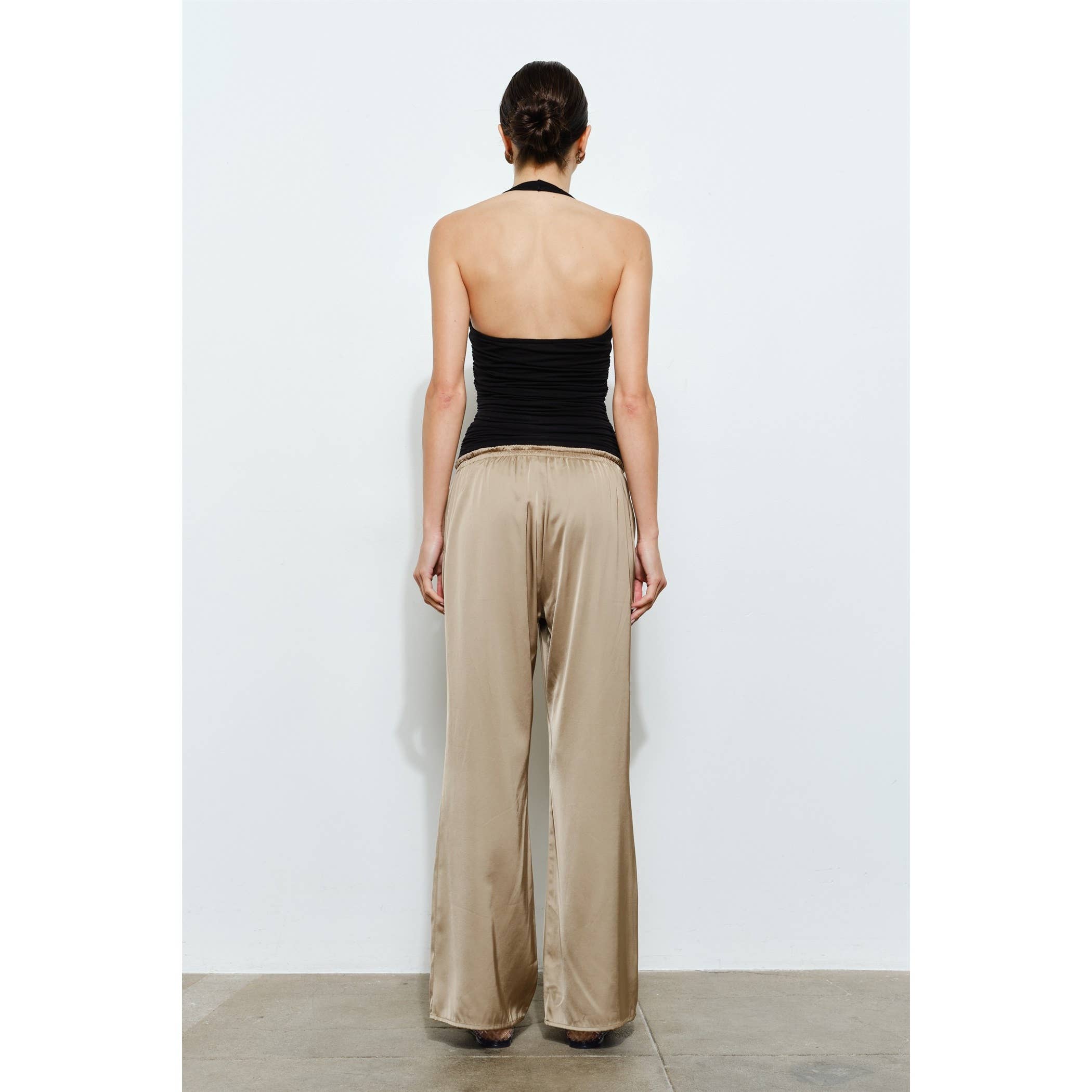 Helena Ruched Halter Top