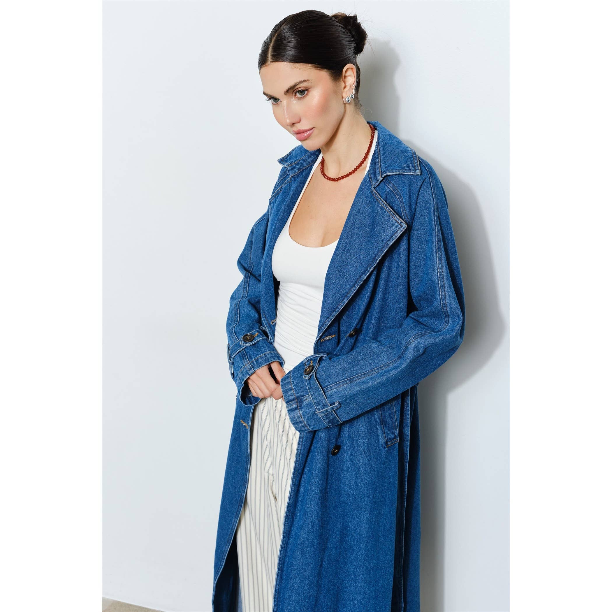 Blakely Denim Trench Coat