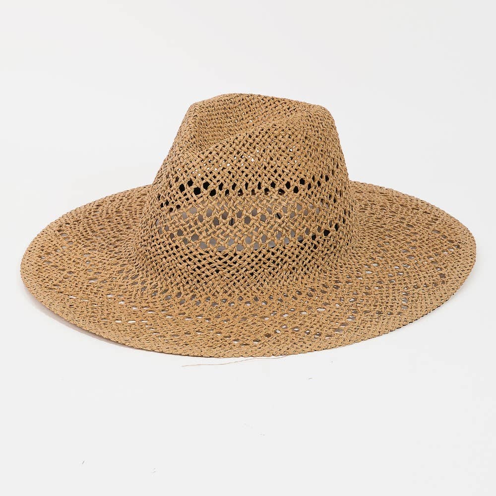 Loose Weave Straw Sun Hat