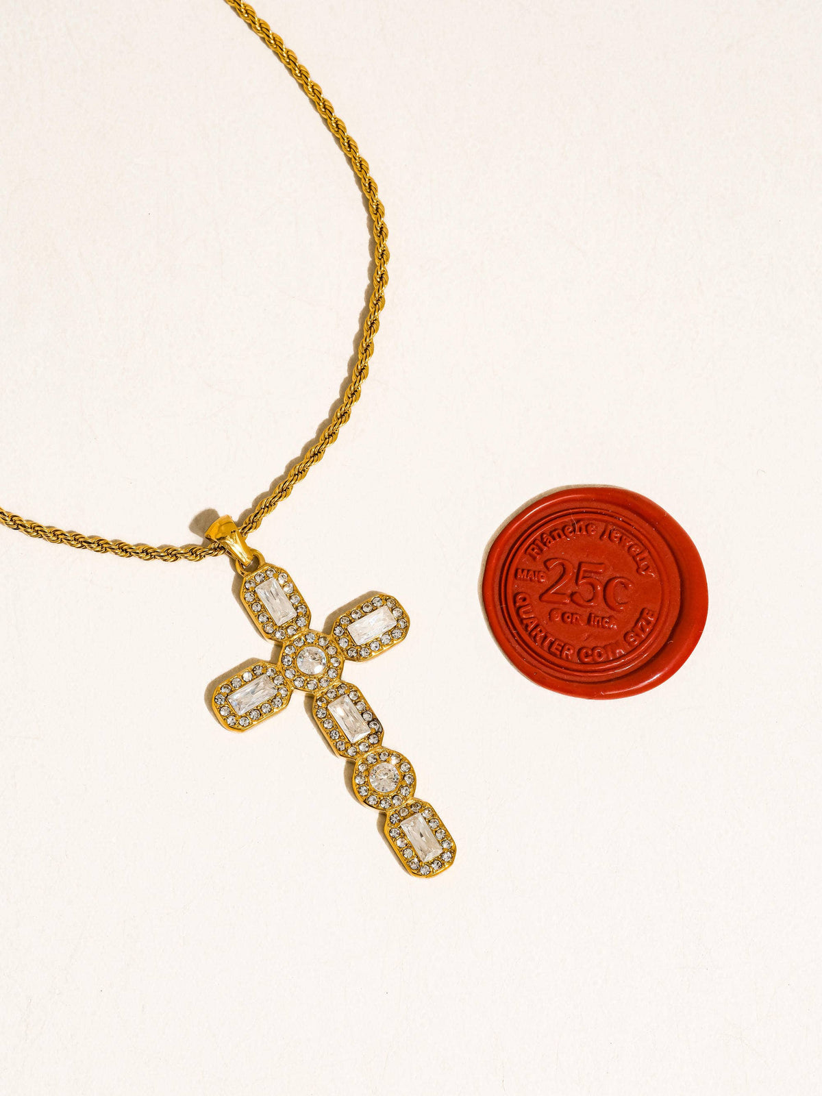 BELROSE CROSS NECKLACE