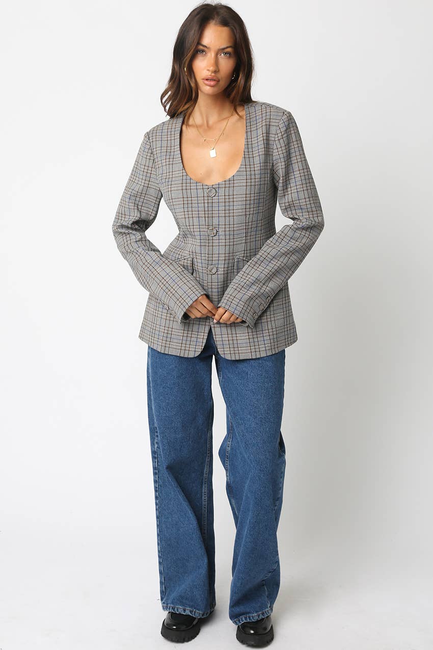 Mylie Gingham Jacket