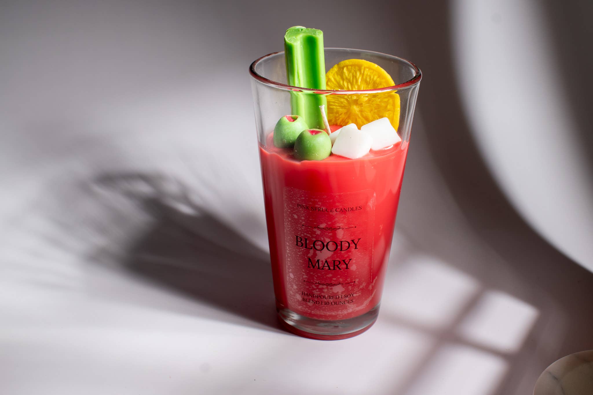 Bloody Mary Novelty Candle Hand Poured Using Soy Blend Wax