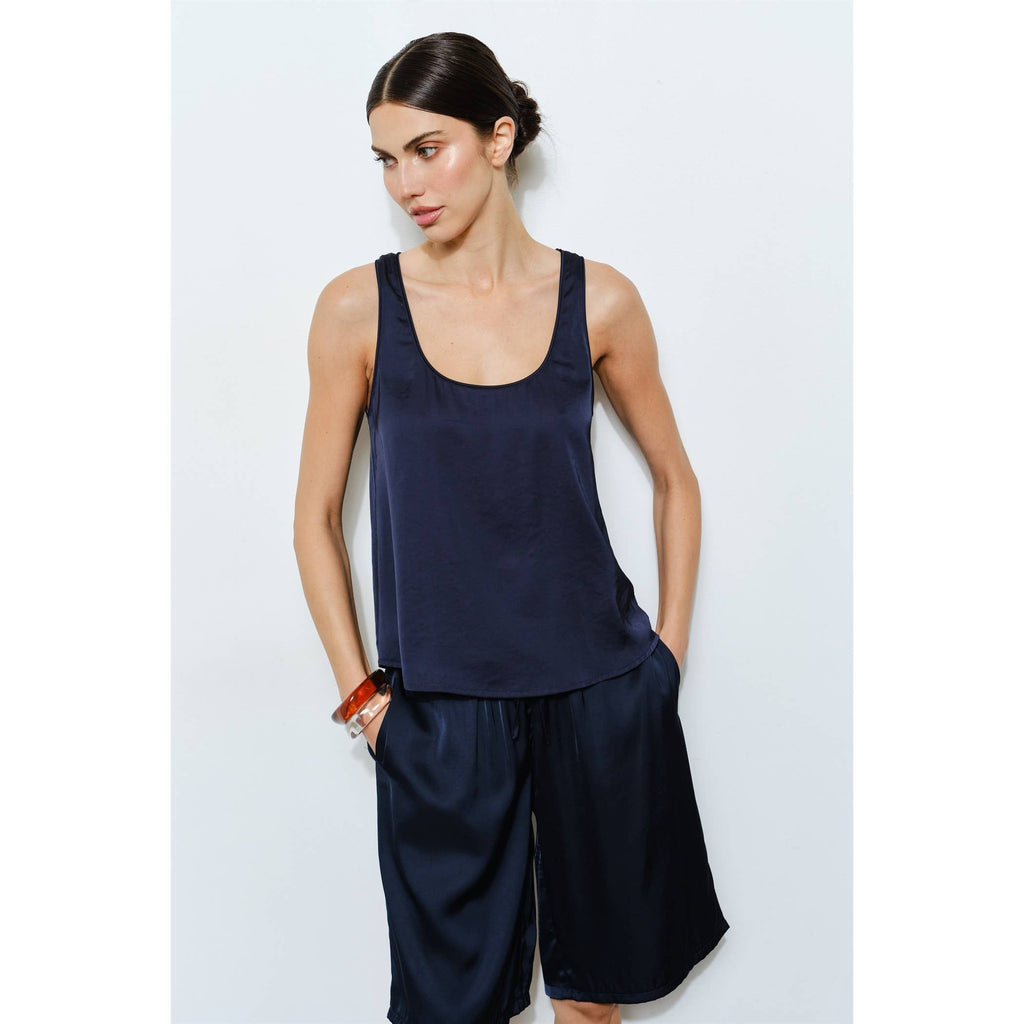 Cordova Satin Scoop Neck Tank