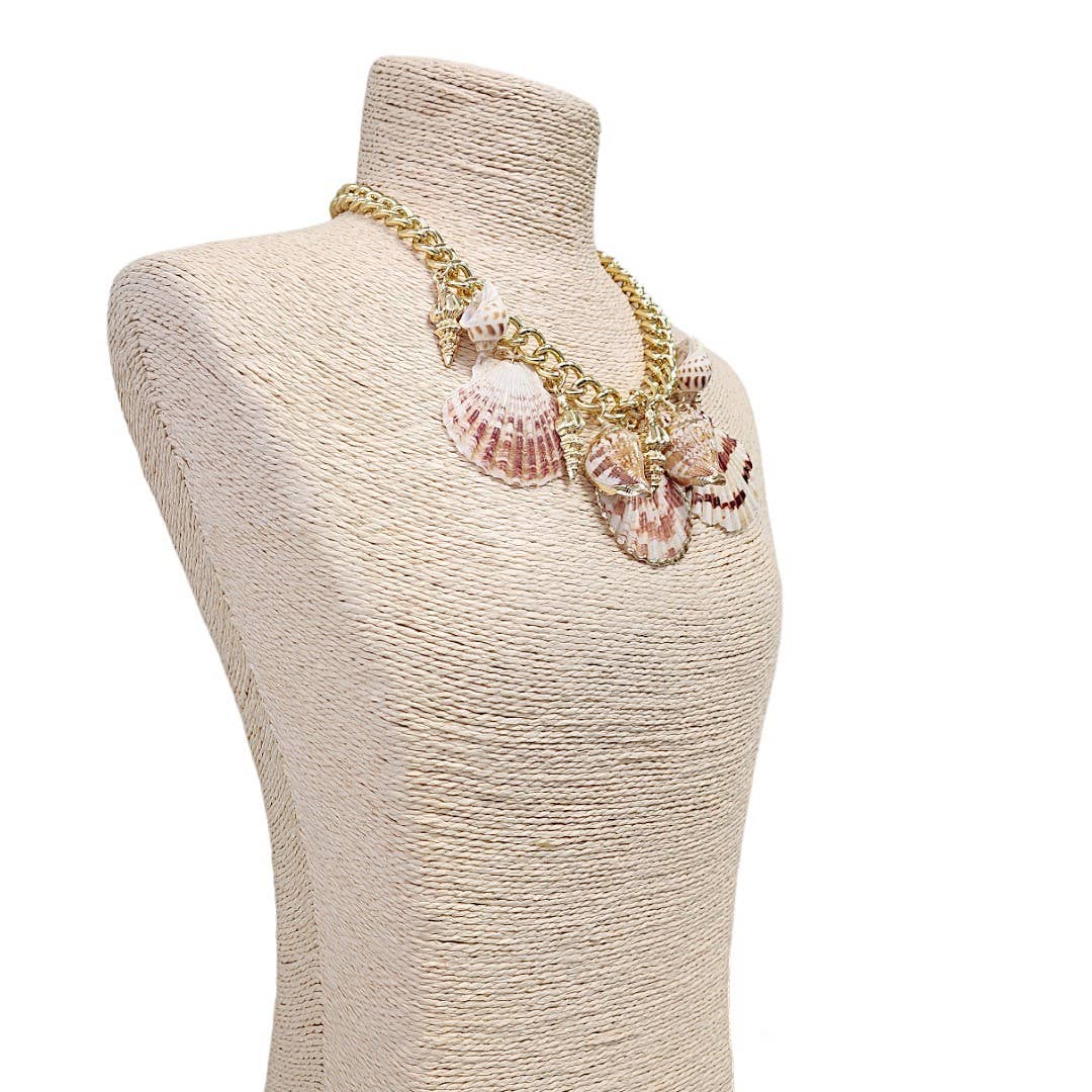 Seashell Necklace | Charm Necklace | Chain | Coastal | Beach