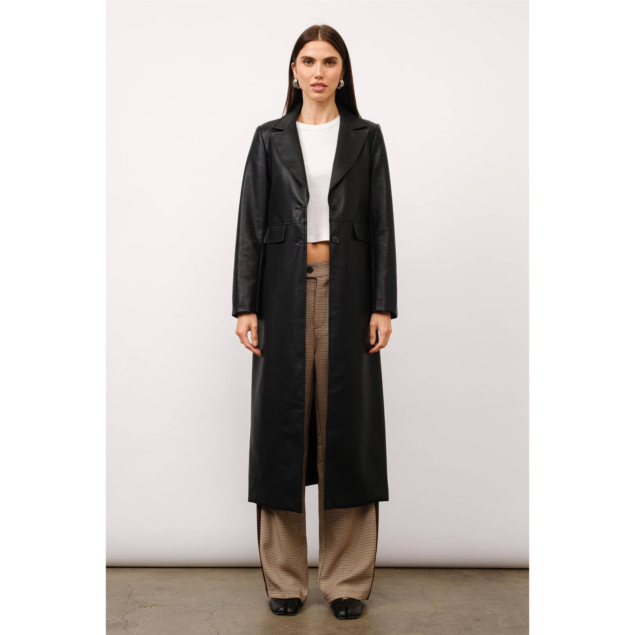 Thalia Leather Coat