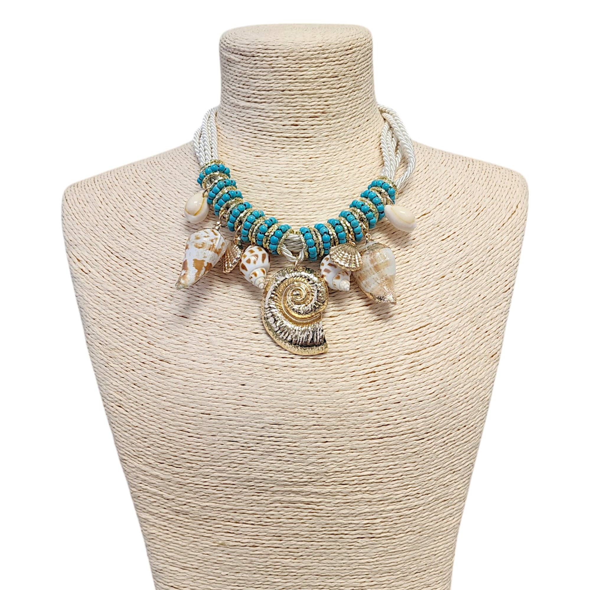 Charm Necklace | Seashell Necklace | Beach | Spring | Boho