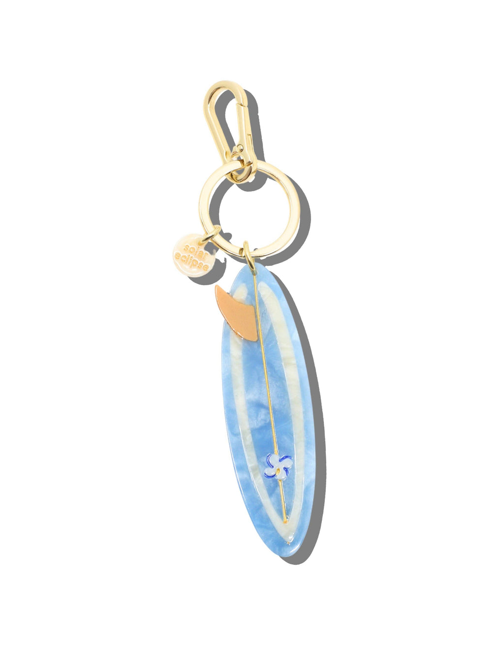 Hand-painted Surf Board Bag Charm + Keychain