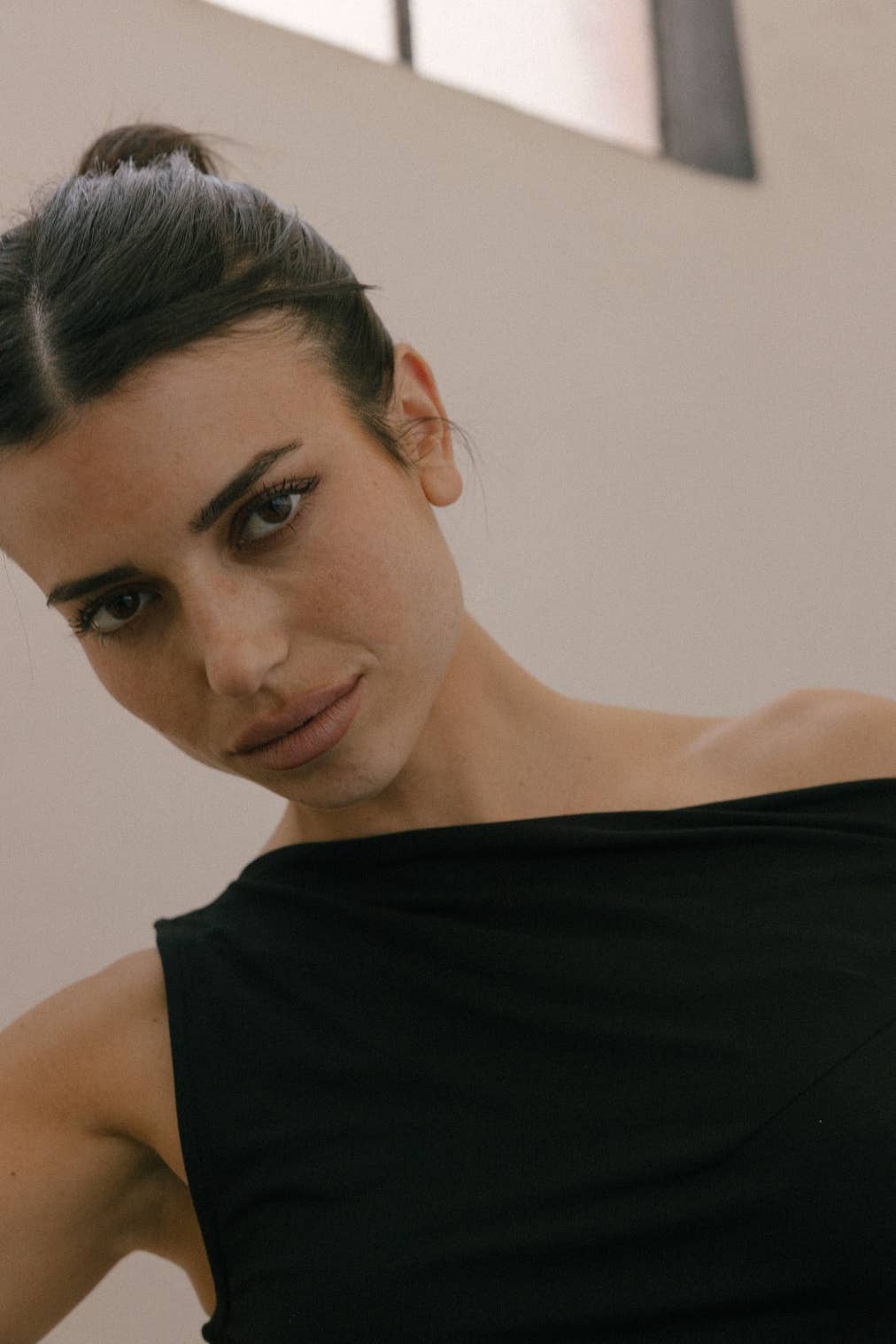 The Emilia Top | Asymmetrical Twist Shoulder Top