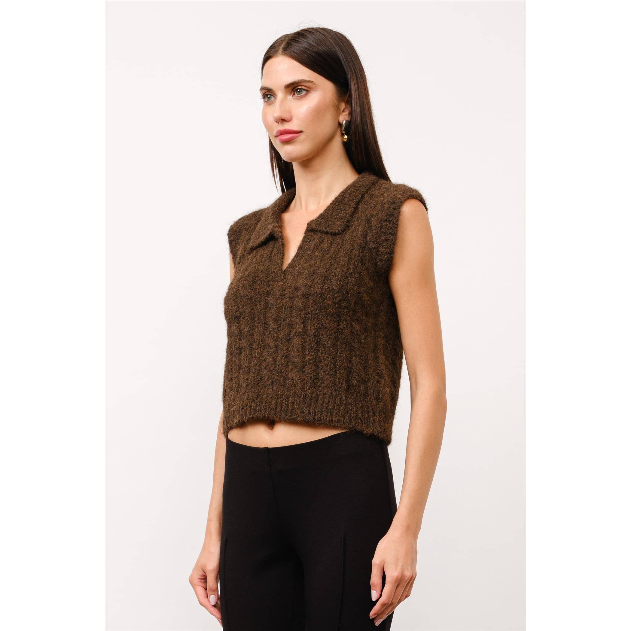 Ivy Cable Knit Sweater Vest