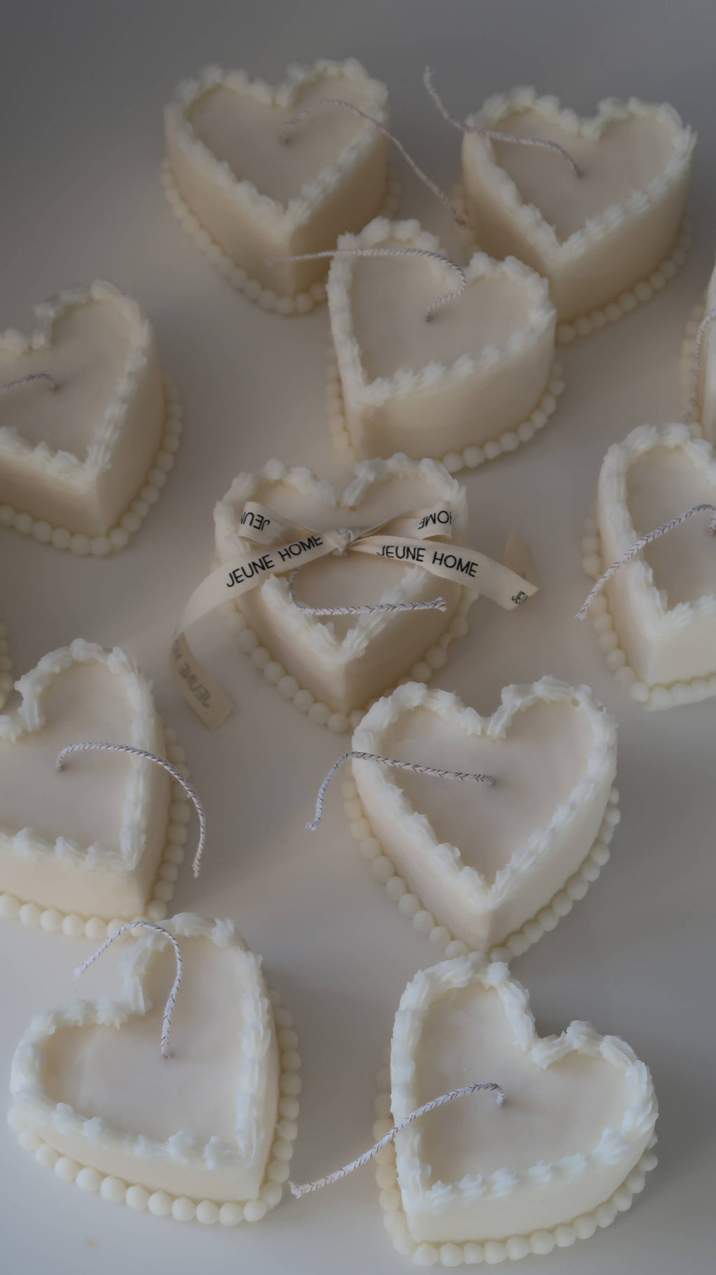 Heart Cake soy candle | Birthday cake candle