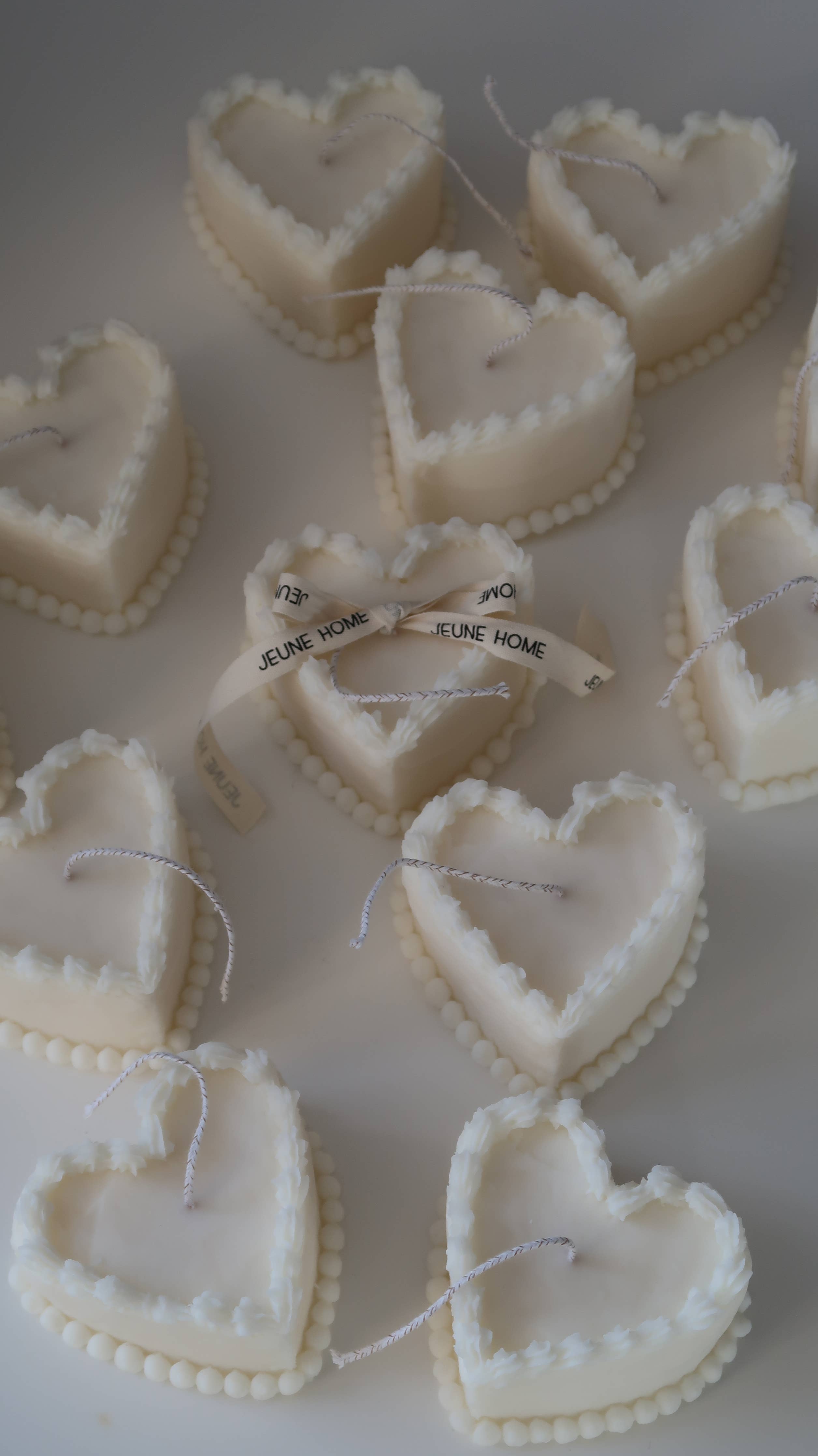 Heart Cake soy candle | Birthday cake candle
