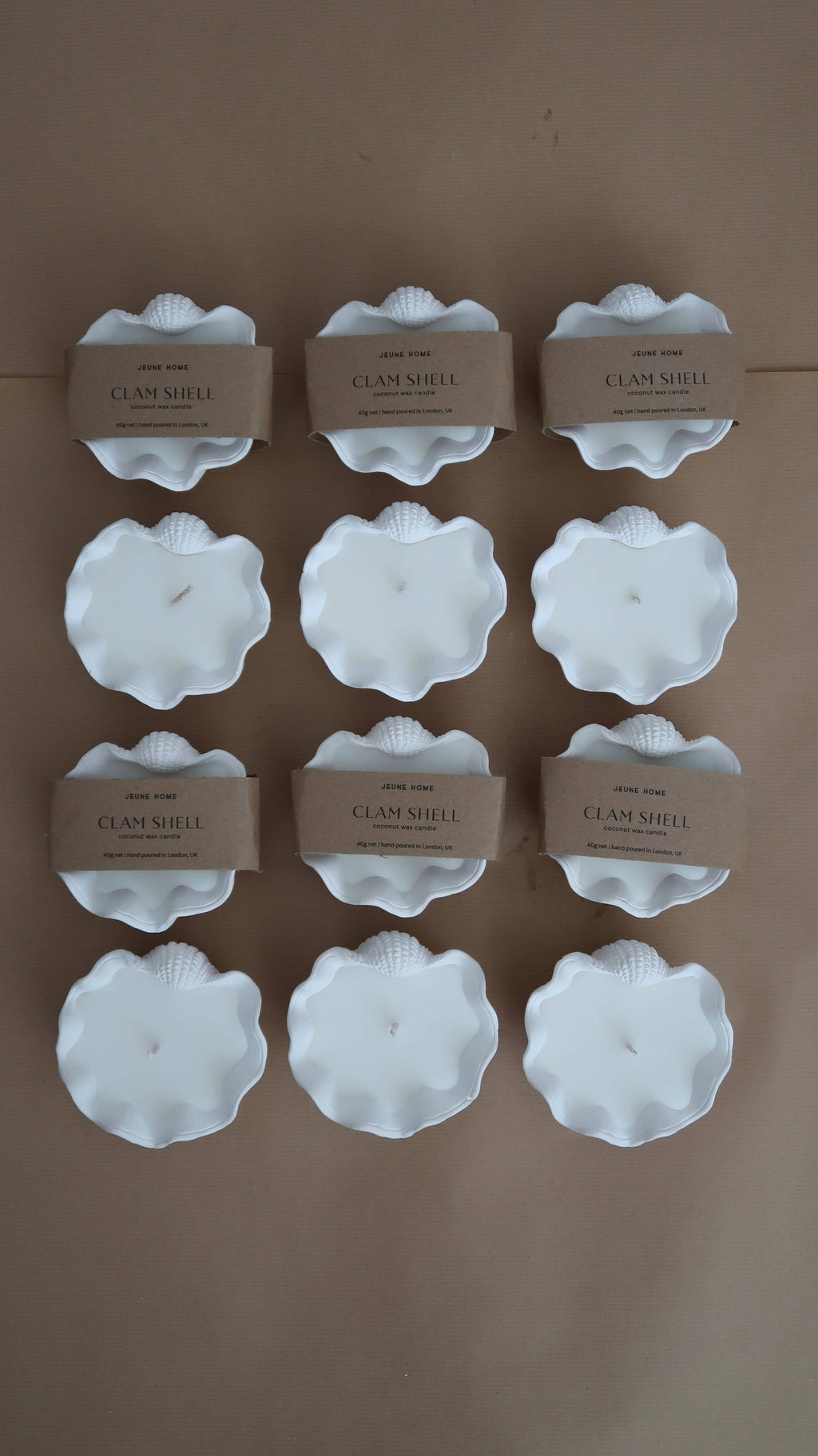 Mini clam shell - custom scented candle | Summer candle 