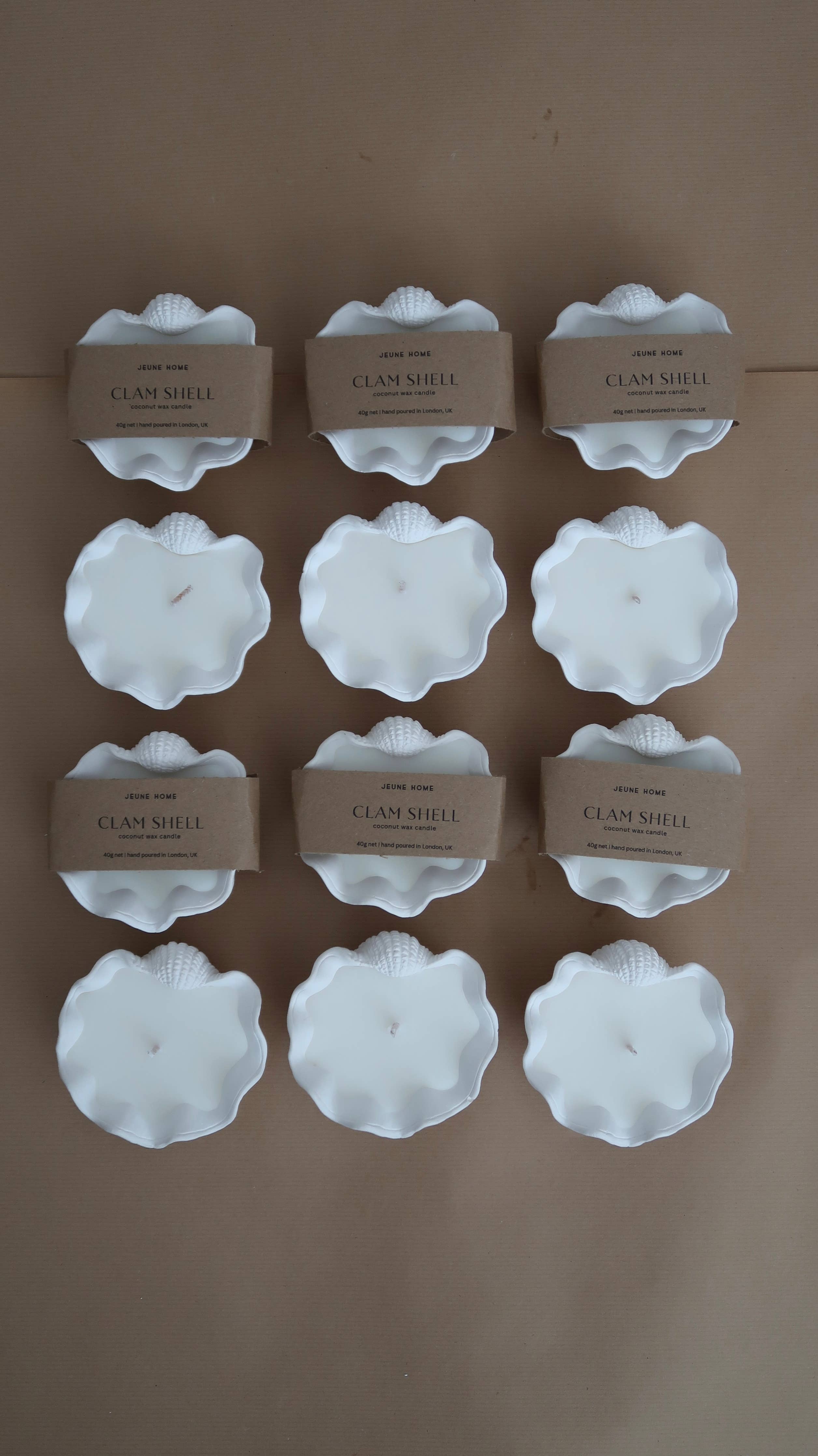 Mini clam shell - custom scented candle | Summer candle 
