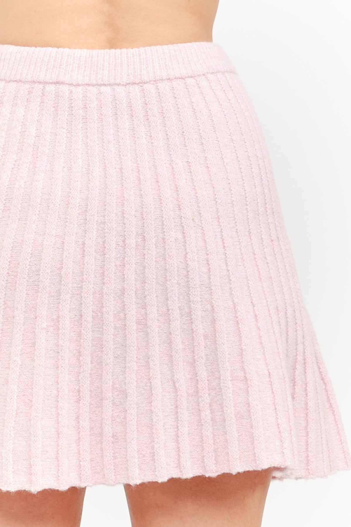 MAUDE DUSTY ROSE KNIT SKIRT