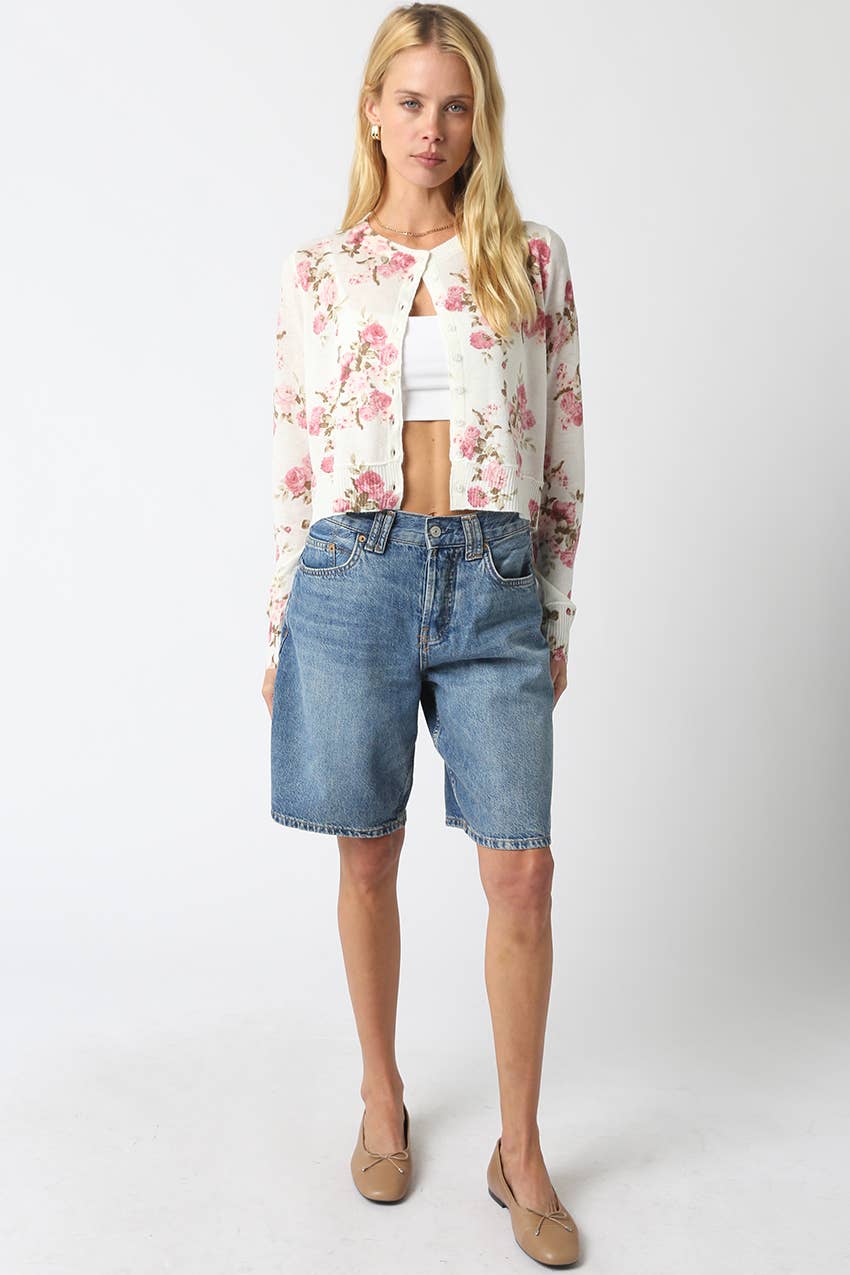 Nola Floral Knit Cardigan