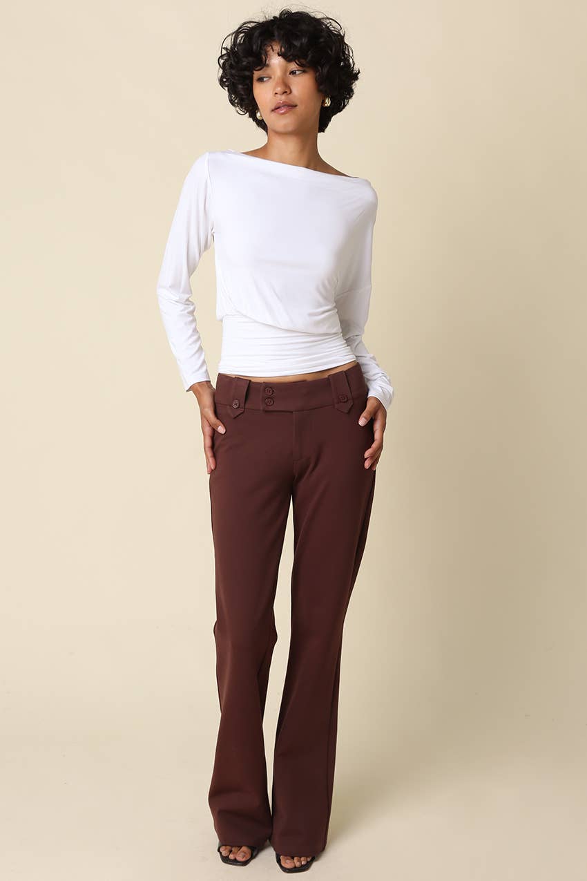 HELEN DRAPED WAIST TOP