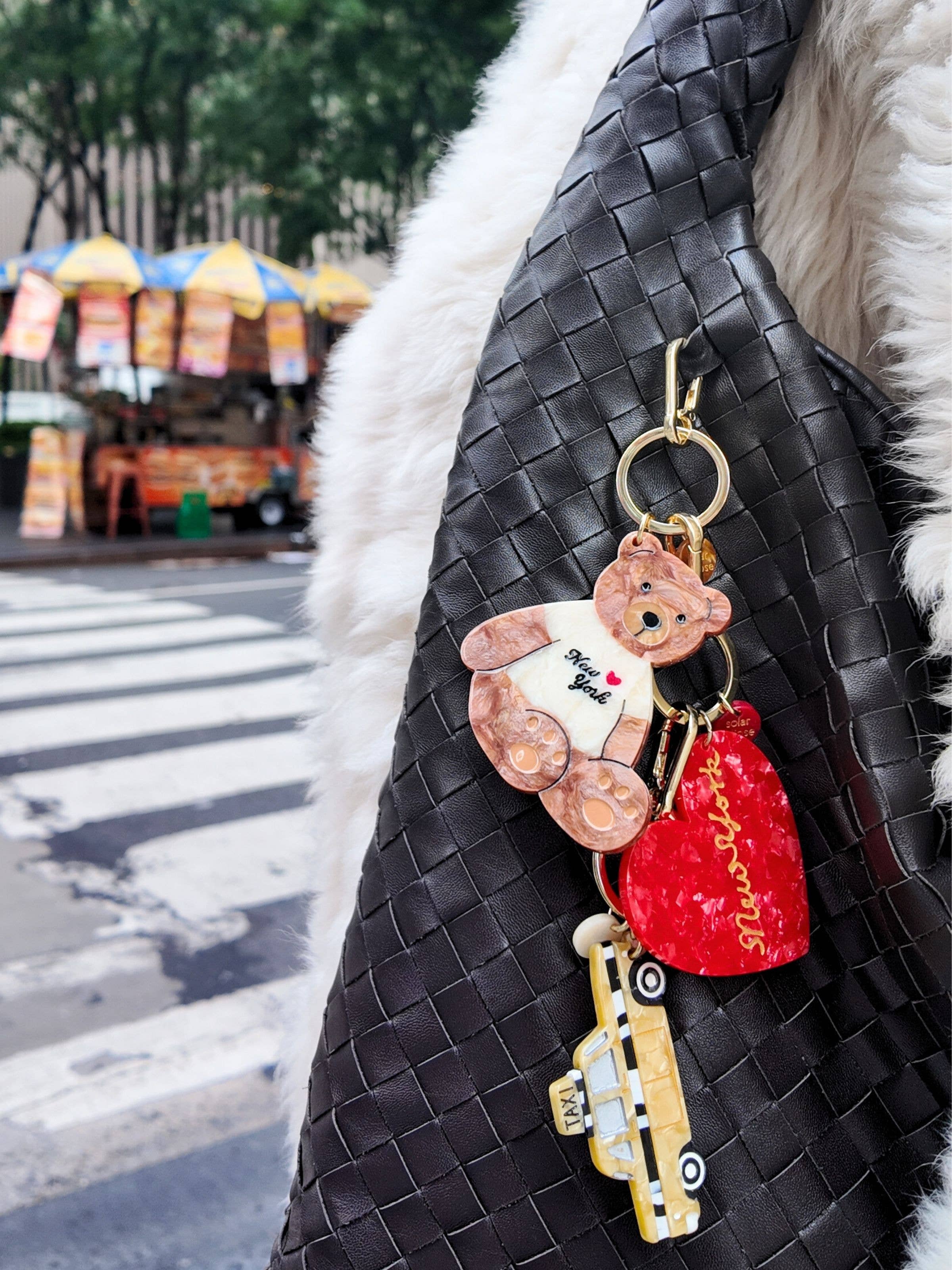 New York Heart Bag Charm + Keychain