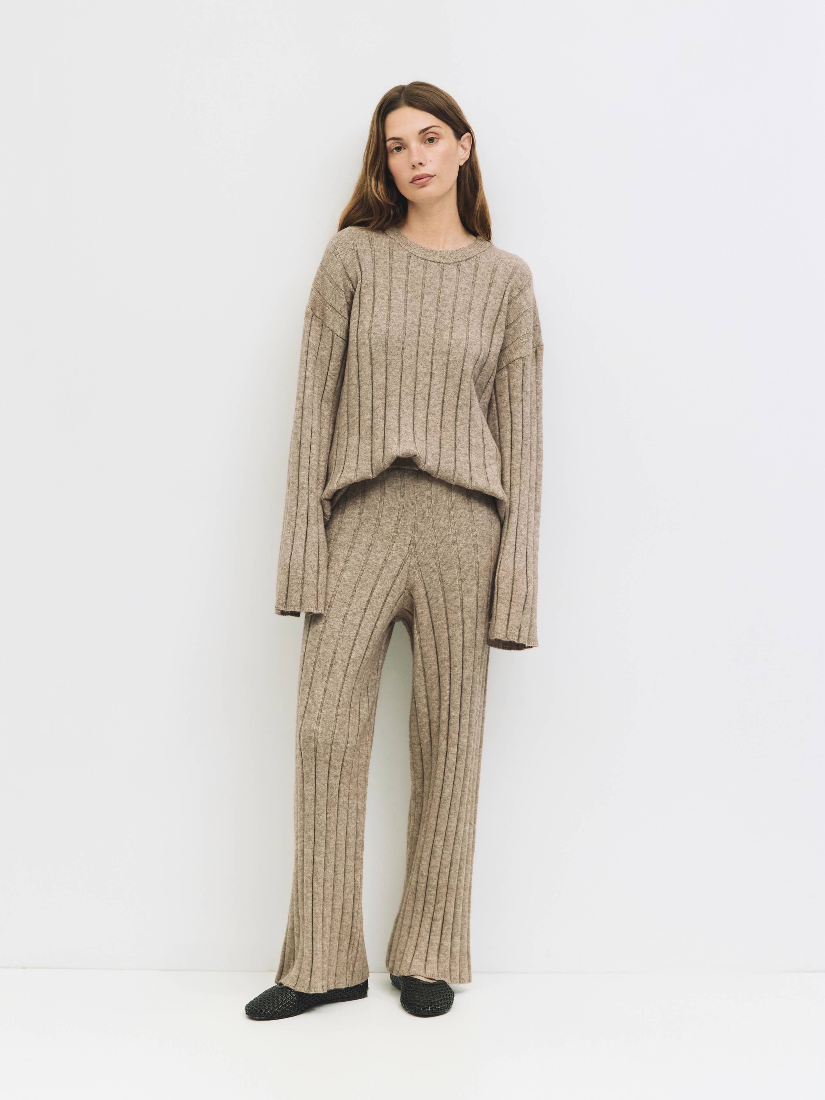 The Dakota Sweater | Ribbed Knit Lounge Sweater
