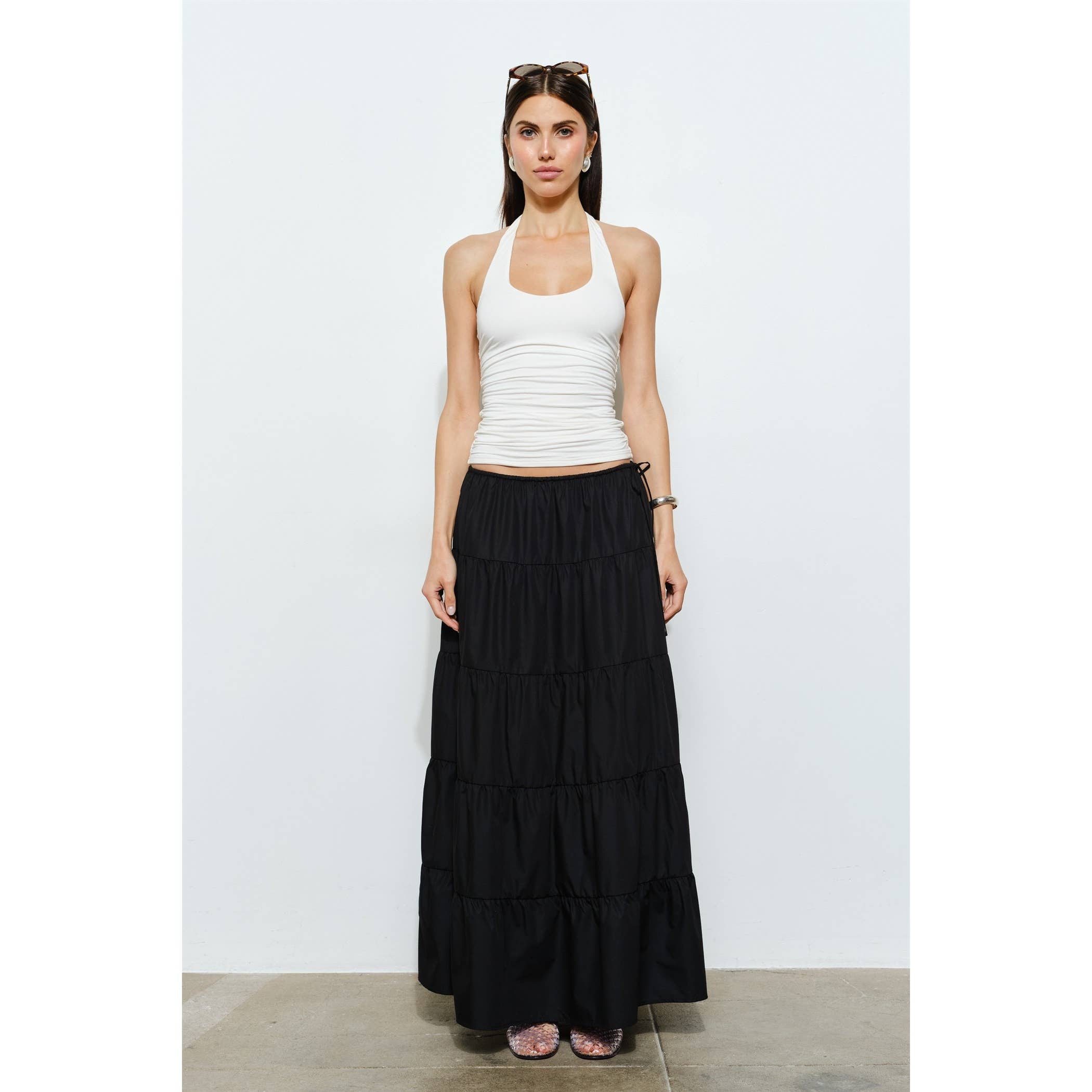 Helena Ruched Halter Top