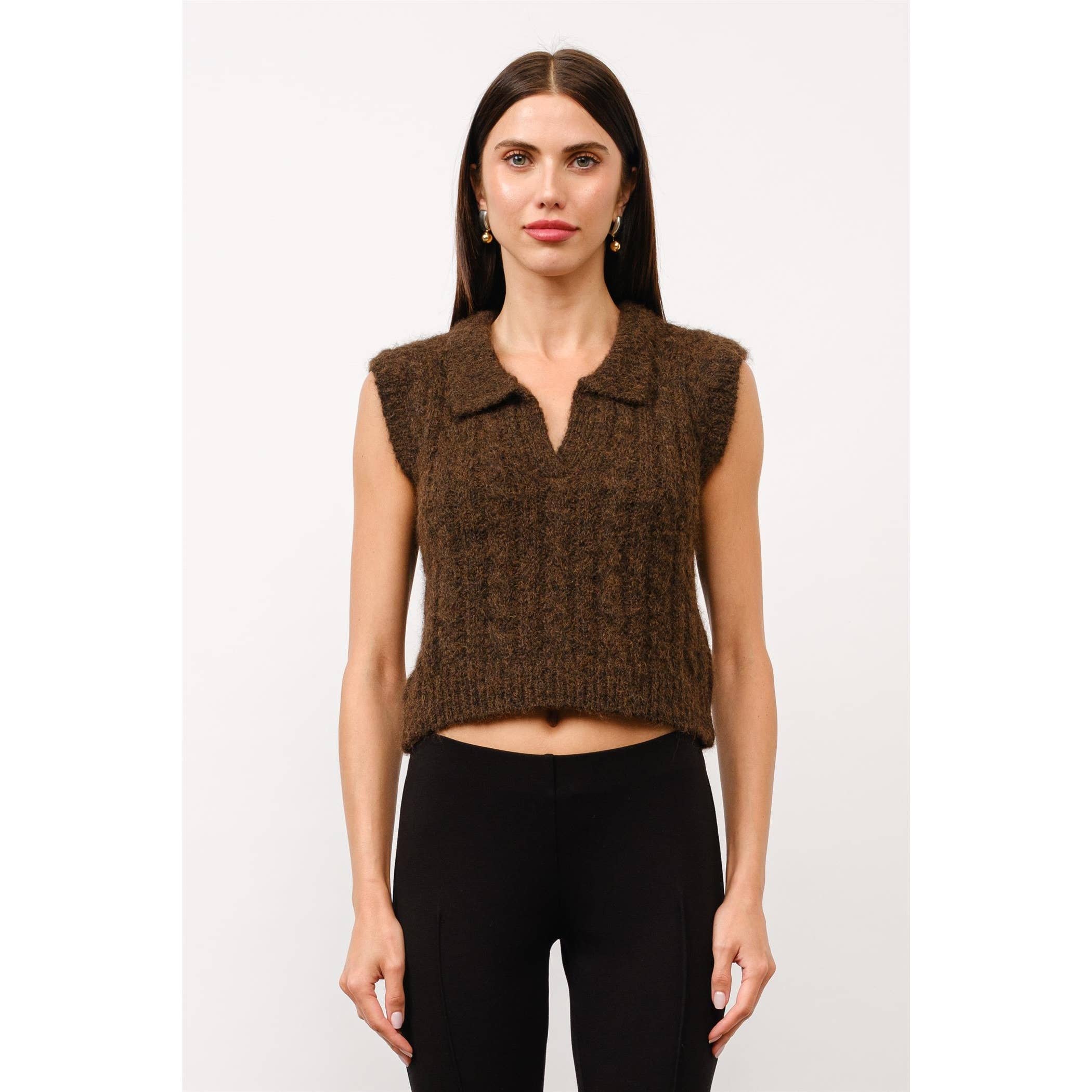 Ivy Cable Knit Sweater Vest