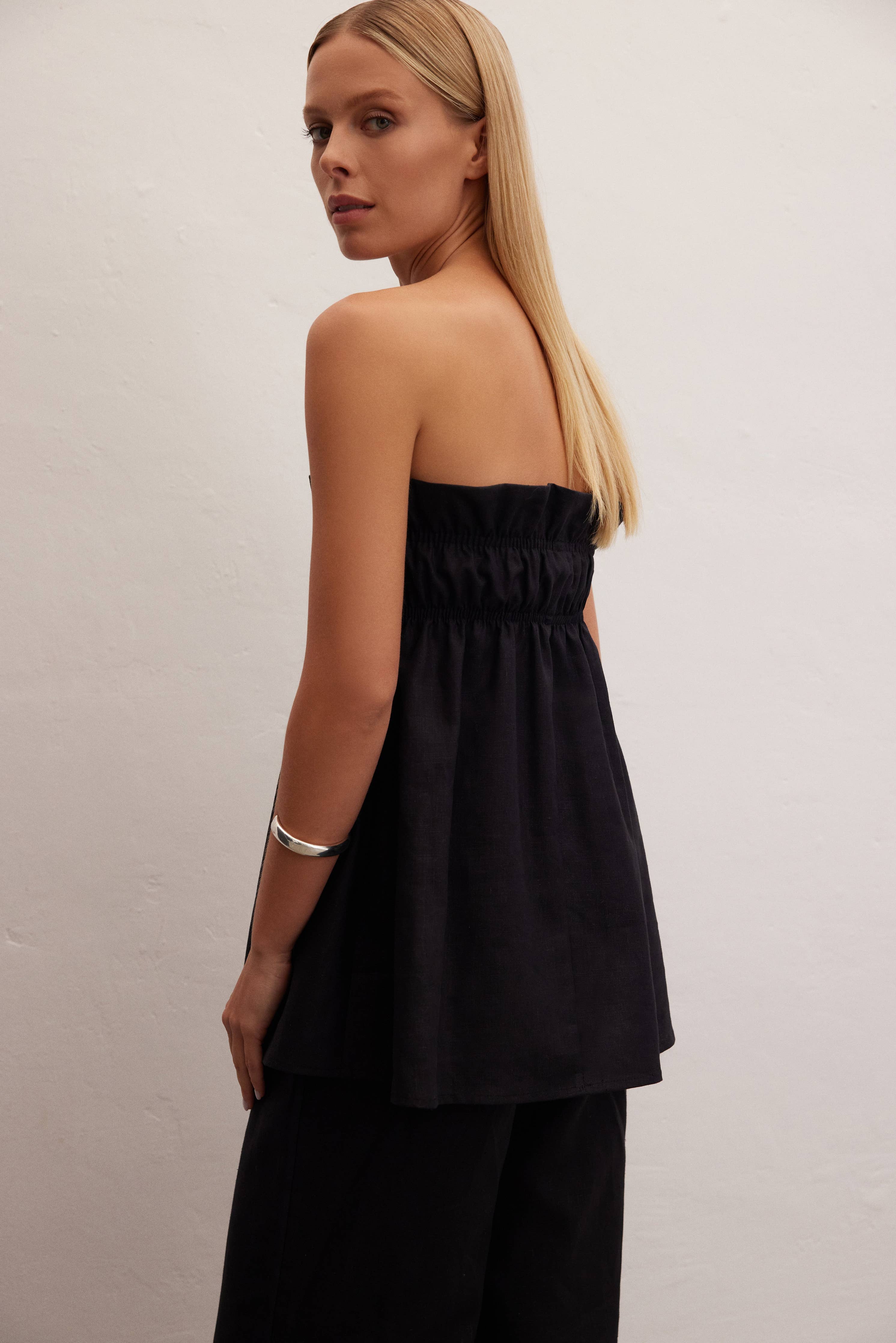 Breeze | Linen Babydoll Top